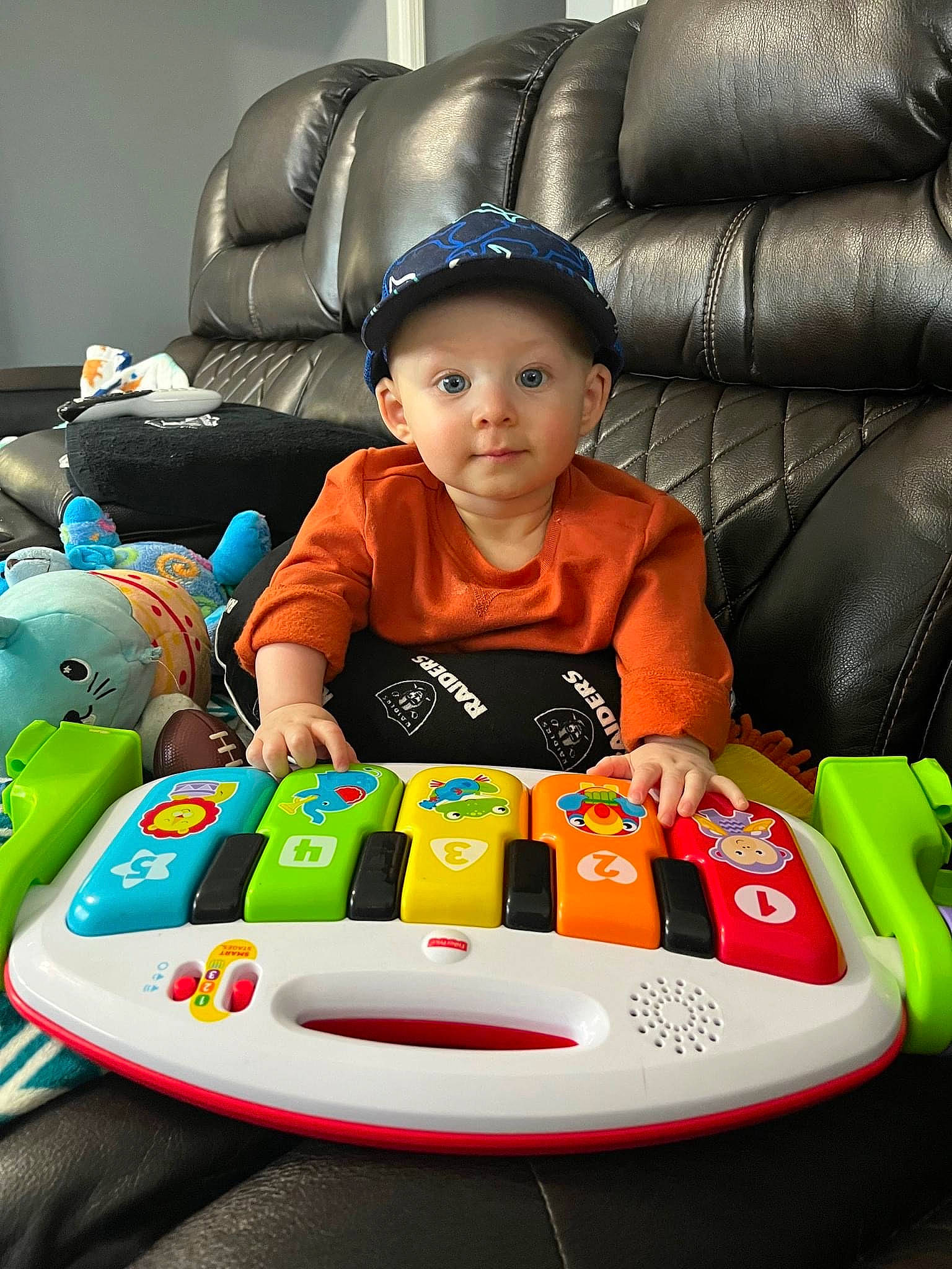 Bradley joined the competition — help win amazing prizes! automotive_design, automotive_exterior, baby, car_seat, chair, child, comfort, fun, games, happy, hat, headwear, inflatable, leisure, person, personal_protective_equipment, play, recreation, riding_toy, sitting