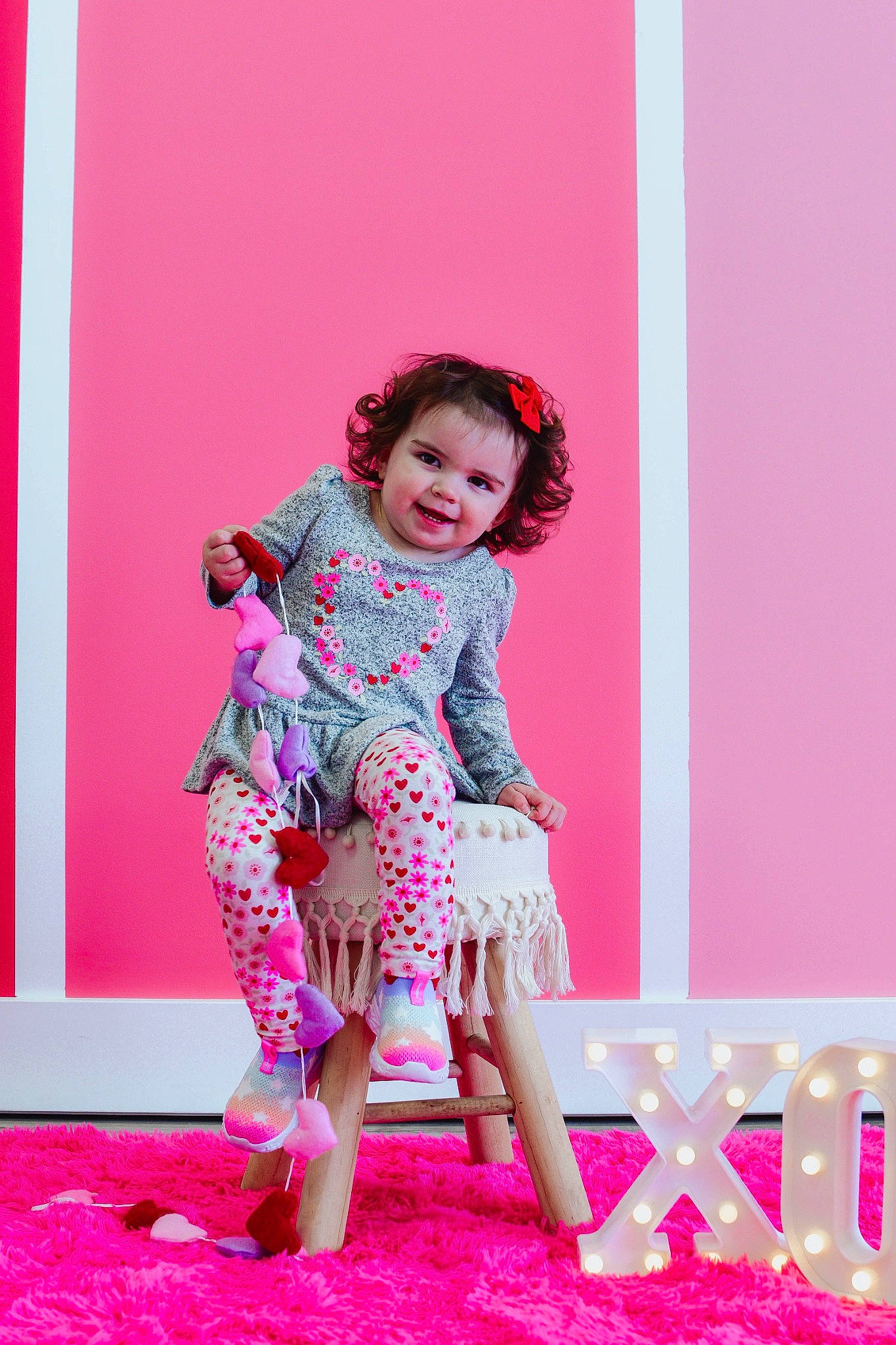 Evelyn joined the competition — help win amazing prizes! beauty, event, fashion_design, foot, fun, happy, human_leg, joy, leg, leisure, magenta, one_piece_garment, pattern, person, pink, purple, red, shoe, sleeve, smile