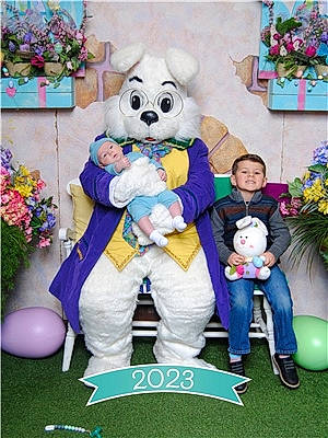 Finnley joined the competition — help win amazing prizes! child, costume, event, flower, flower_arranging, fun, fur, grass, green, happy, hat, houseplant, joy, leisure, mascot, person, plant, recreation, smile, snapshot