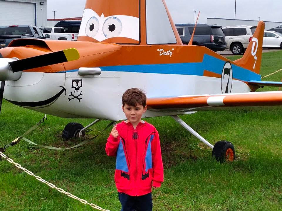 Finnley joined the competition — help win amazing prizes! aerospace_engineering, aerospace_manufacturer, air_travel, aircraft, airplane, aviation, car, flap, general_aviation, light_aircraft, monoplane, person, propeller, propeller_driven_aircraft, sky, tire, ultralight_aviation, vehicle, wheel, wing