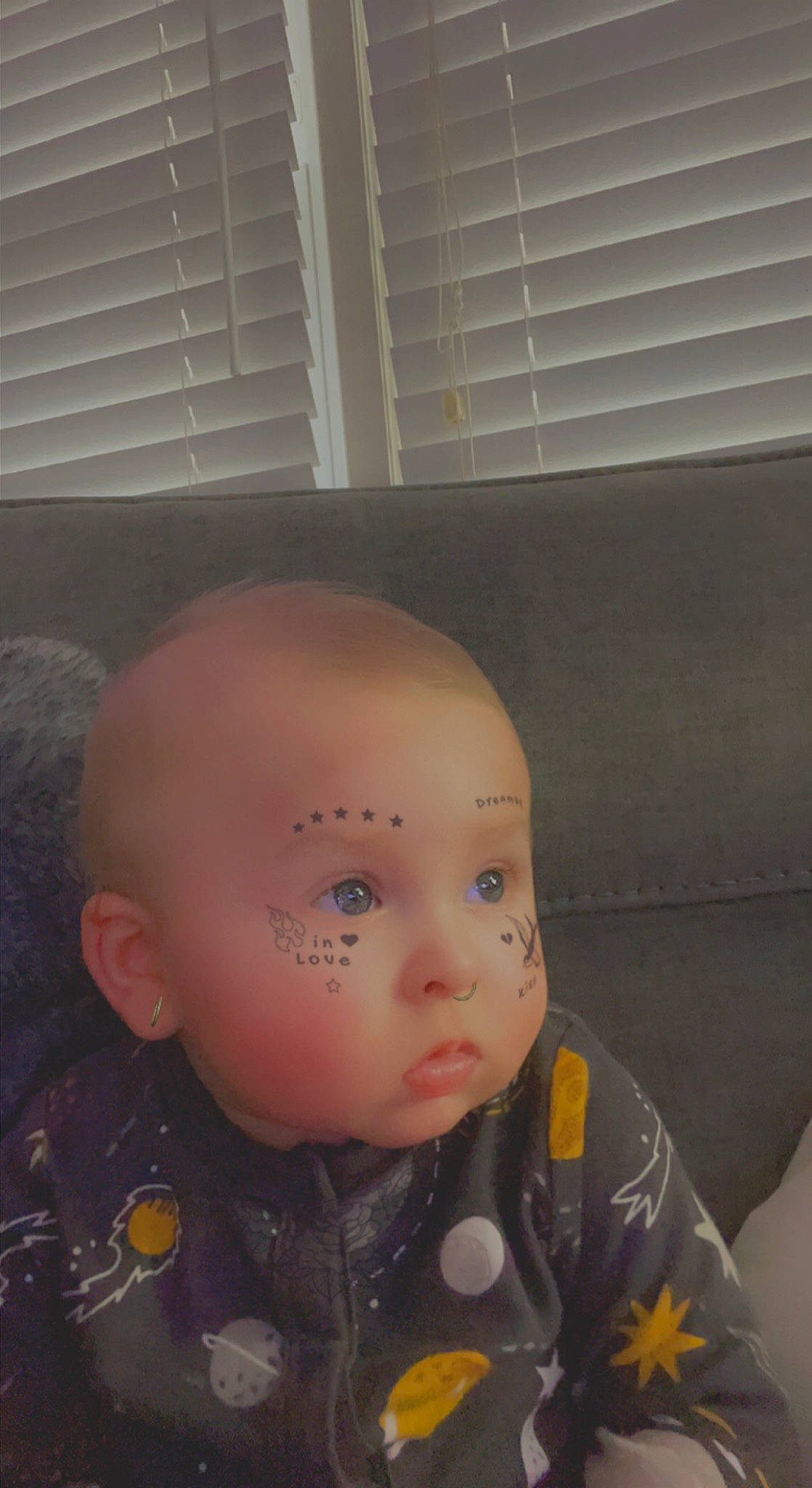 Gustavo joined the competition — help win amazing prizes! baby, cheek, child, doll, eye, eyebrow, eyelash, fur, iris, lip, nose, person, personal_protective_equipment, plastic, toddler, toy