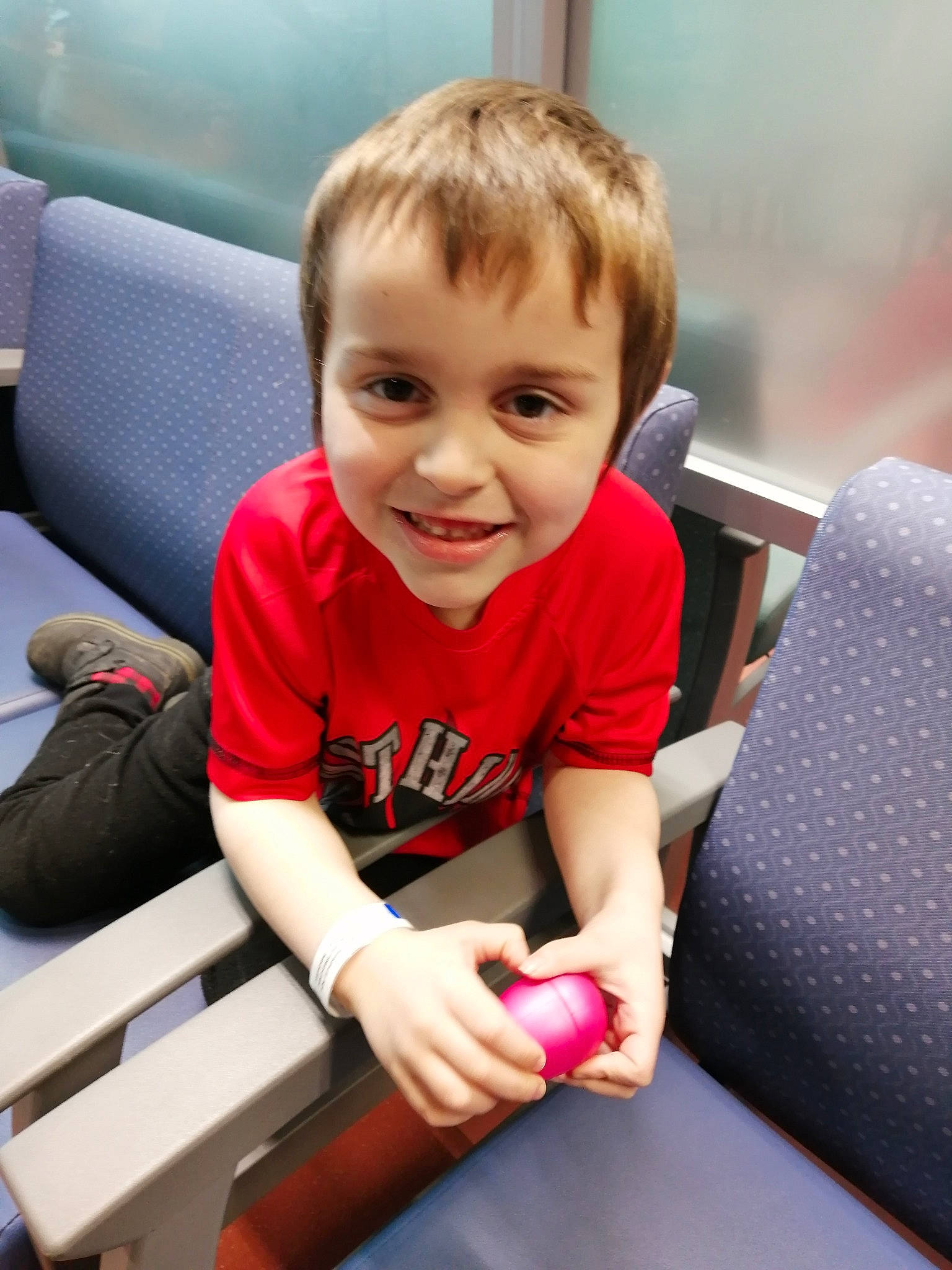 Dustin joined the competition — help win amazing prizes! arm, baby, child, finger, joy, leg, person, play, sitting, smile, toddler