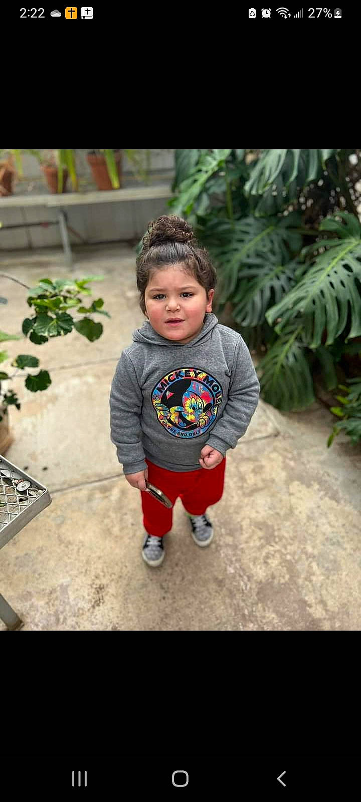 Mordecai joined the competition — help win amazing prizes! baby, baby_toddler_clothing, child, fictional_character, flooring, fun, garden, grass, happy, leaf, leisure, pattern, person, plant, play, sitting, sleeve, soil, t_shirt, toddler