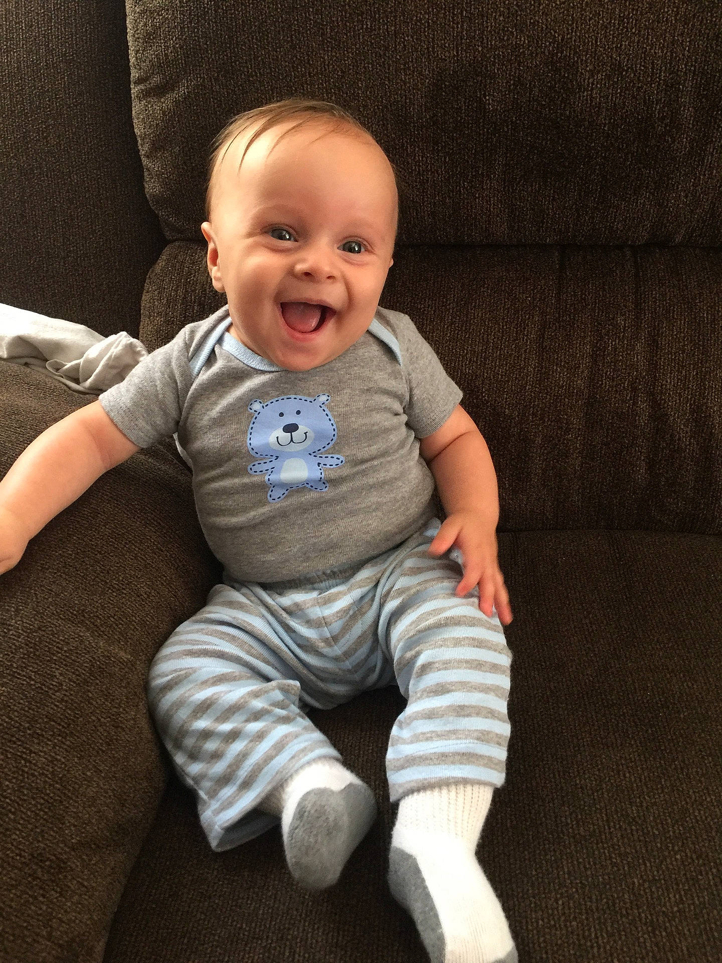 Greyson joined the competition — help win amazing prizes! child, infant, person, product, sitting, toddler
