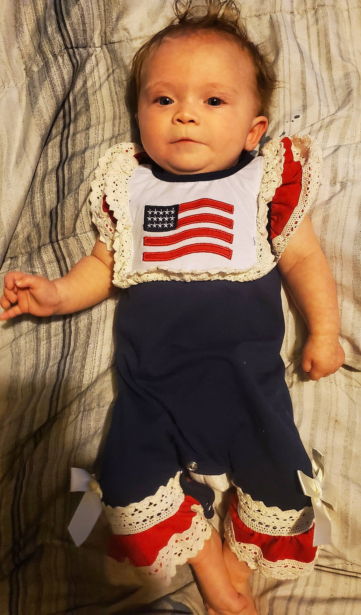 Nora joined the competition — help win amazing prizes! arm, baby, baby_toddler_clothing, child, day_dress, dress, eye, facial_expression, hairstyle, hand, happy, neck, pattern, person, shoulder, skin, sleeve, t_shirt, thigh, toddler