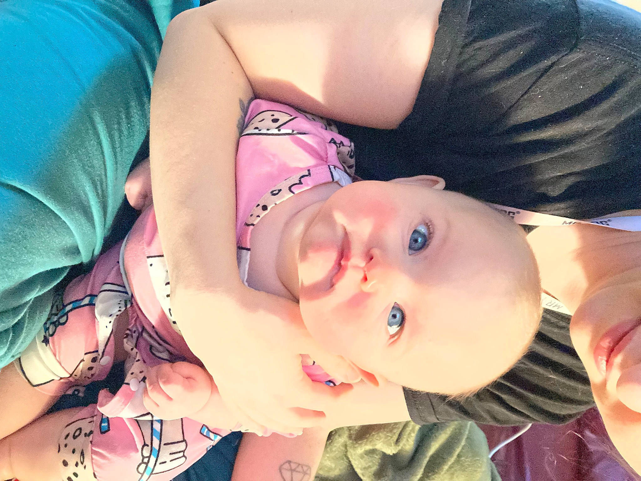 Shailynn is registered to the contest to win money with this photo: baby_toddler_clothing, cheek, cool, eye, eyebrow, eyelash, finger, gesture, hairstyle, human_body, lip, mammal, mouth, neck, nose, person, product, skin, toddler, vertebrate