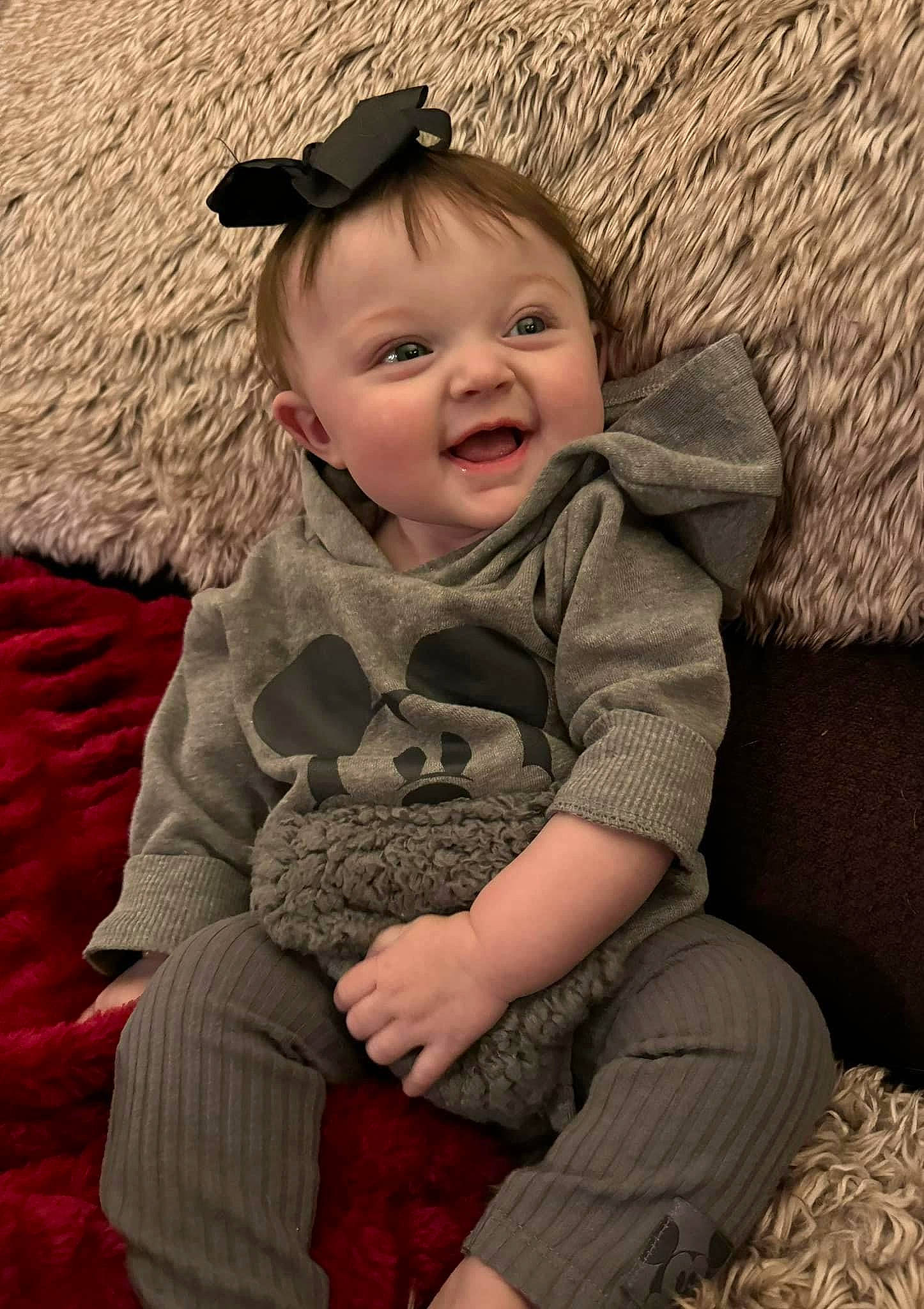 Quinnlee is registered to the contest to win money with this photo: baby, baby_toddler_clothing, cheek, child, comfort, eye, face, facial_expression, flash_photography, grass, happy, head, human, mammal, nose, person, skin, sleeve, smile, toddler