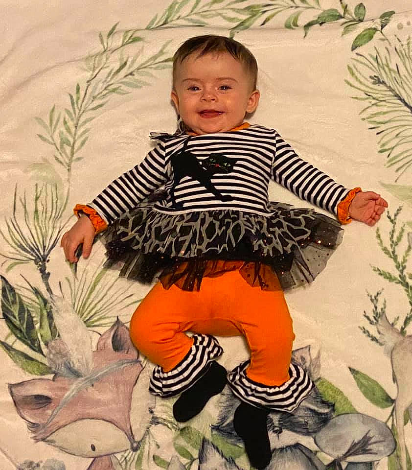 Phaedra joined the competition — help win amazing prizes! baby, baby_toddler_clothing, child, joy, person, plant, smile, toddler