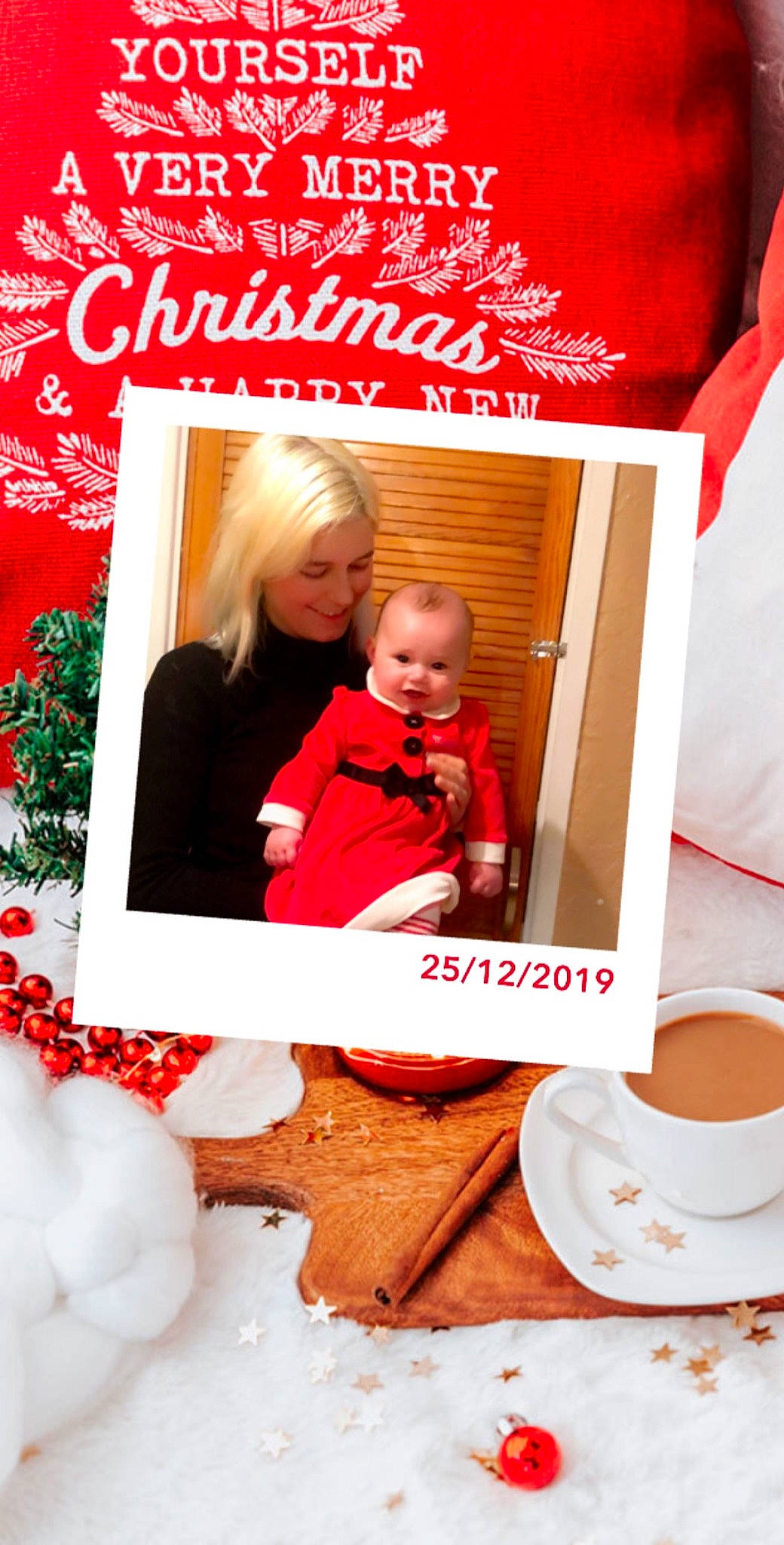 Hayleigh is registered to the contest to win money with this photo: christmas, christmas_decoration, christmas_eve, fictional_character, greeting_card, holiday, person, red, valentines_day