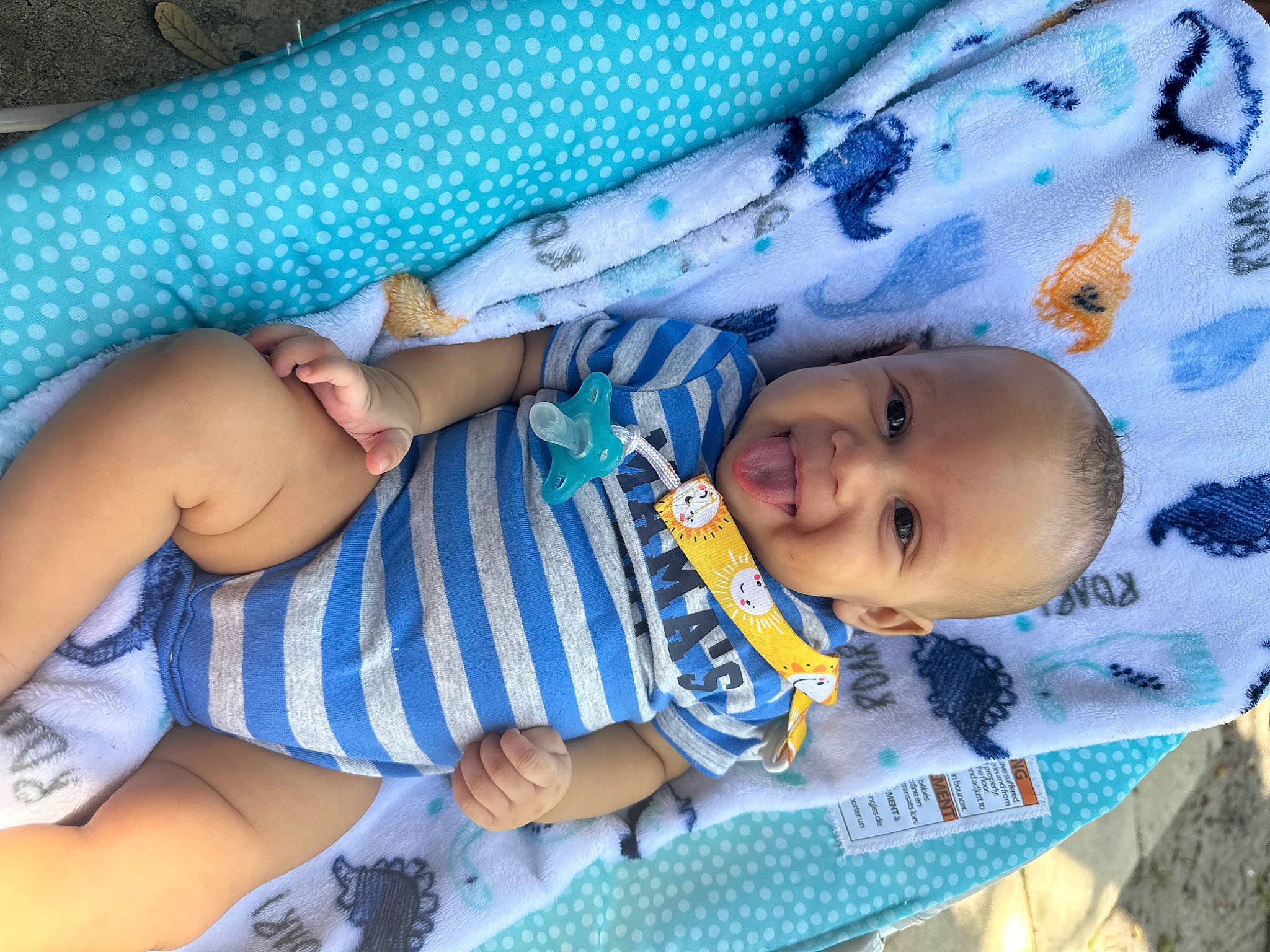 Kaizer joined the competition — help win amazing prizes! azure, baby, baby_products, baby_toddler_clothing, blue, child, comfort, electric_blue, fun, happy, human_leg, leisure, linens, pattern, person, product, skin, smile, textile, thigh