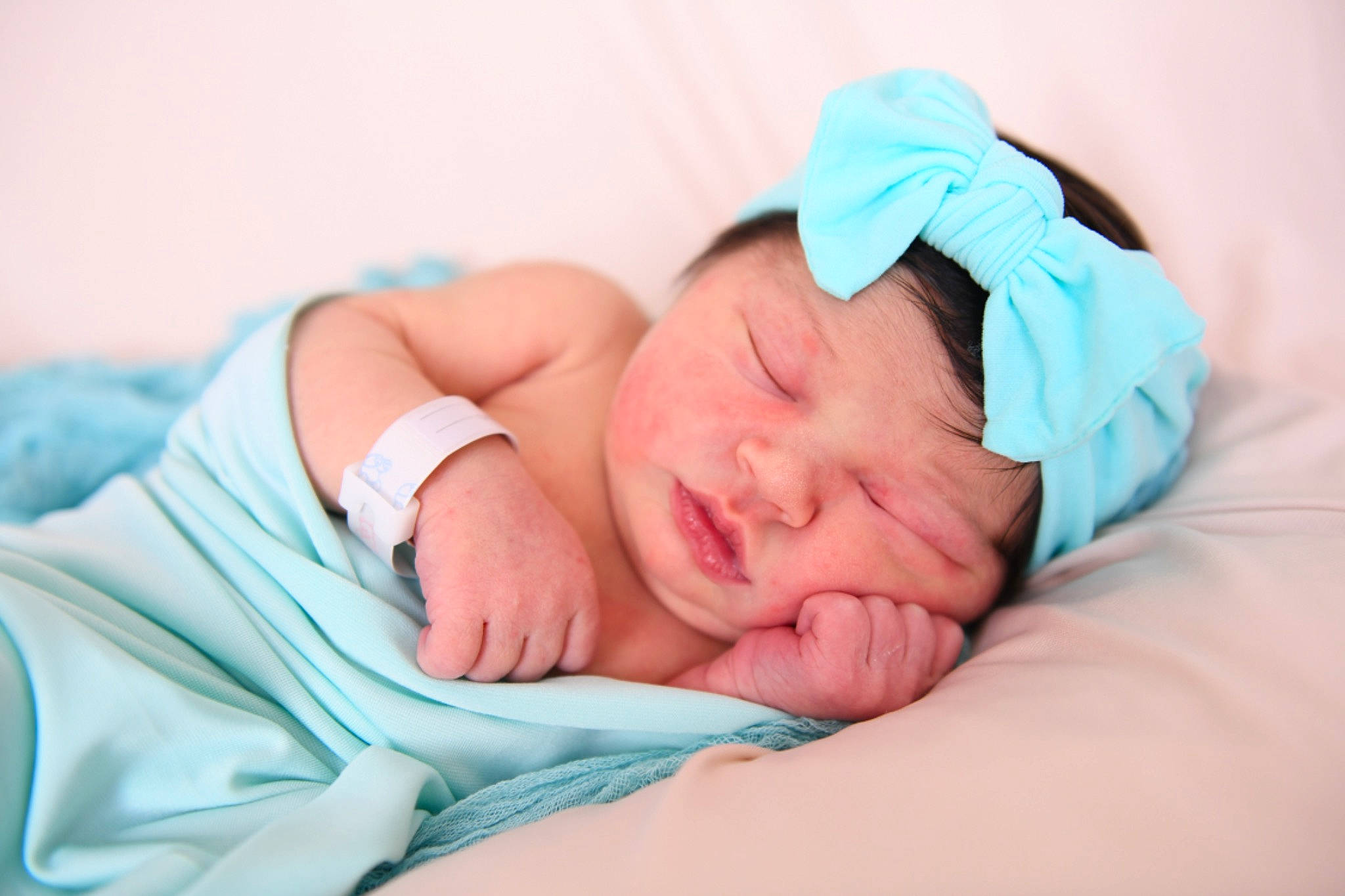Fallon joined the competition — help win amazing prizes! baby, baby_products, baby_sleeping, baby_toddler_clothing, bedtime, child, comfort, fashion_accessory, finger, hand, happy, hat, headwear, linens, nap, person, portrait_photography, room, sitting, skin