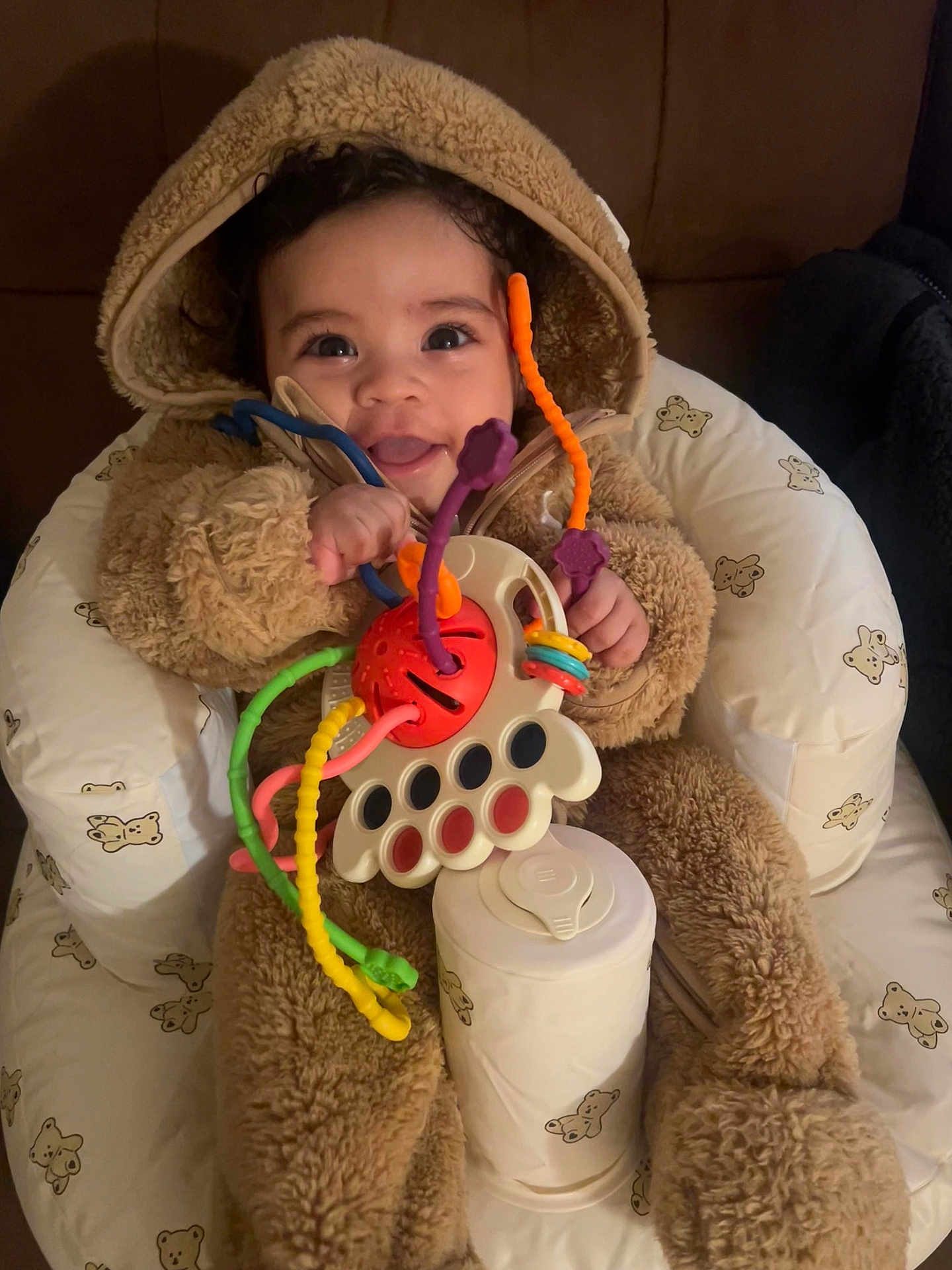 Luisgerardo joined the competition — help win amazing prizes! baby, blanket, cap, clothing, coat, costume, couch, cream, cushion, dessert, face, furniture, hat, head, homedecor, jacket, person, photography, portrait, toy