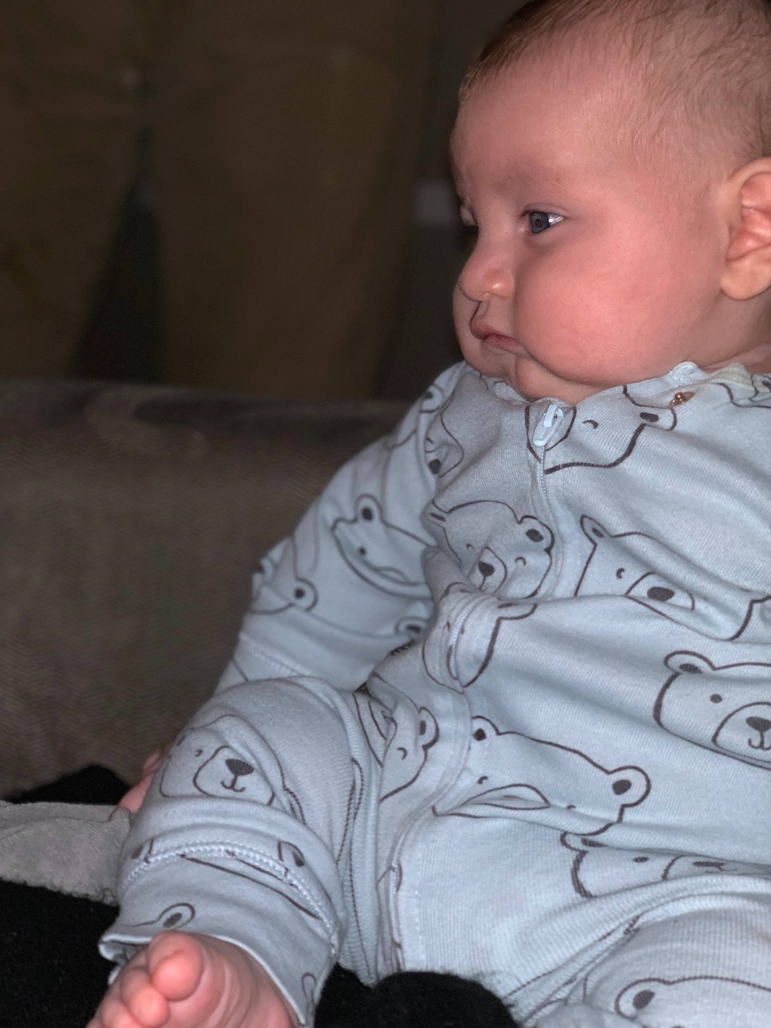 Logan is registered to the contest to win money with this photo: arm, boy, cheek, child, cool, eye, finger, hand, human, infant, leg, nose, person, product, skin, textile, toddler