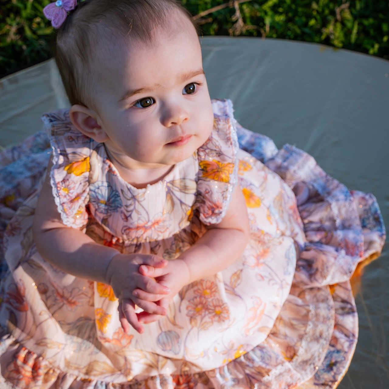 Tala joined the competition — help win amazing prizes! baby, birthdaycake, bodypart, clothing, dress, face, fashion, finger, flower, formalwear, gown, hand, happy, head, person, photography, plant, portrait, sitting, smile