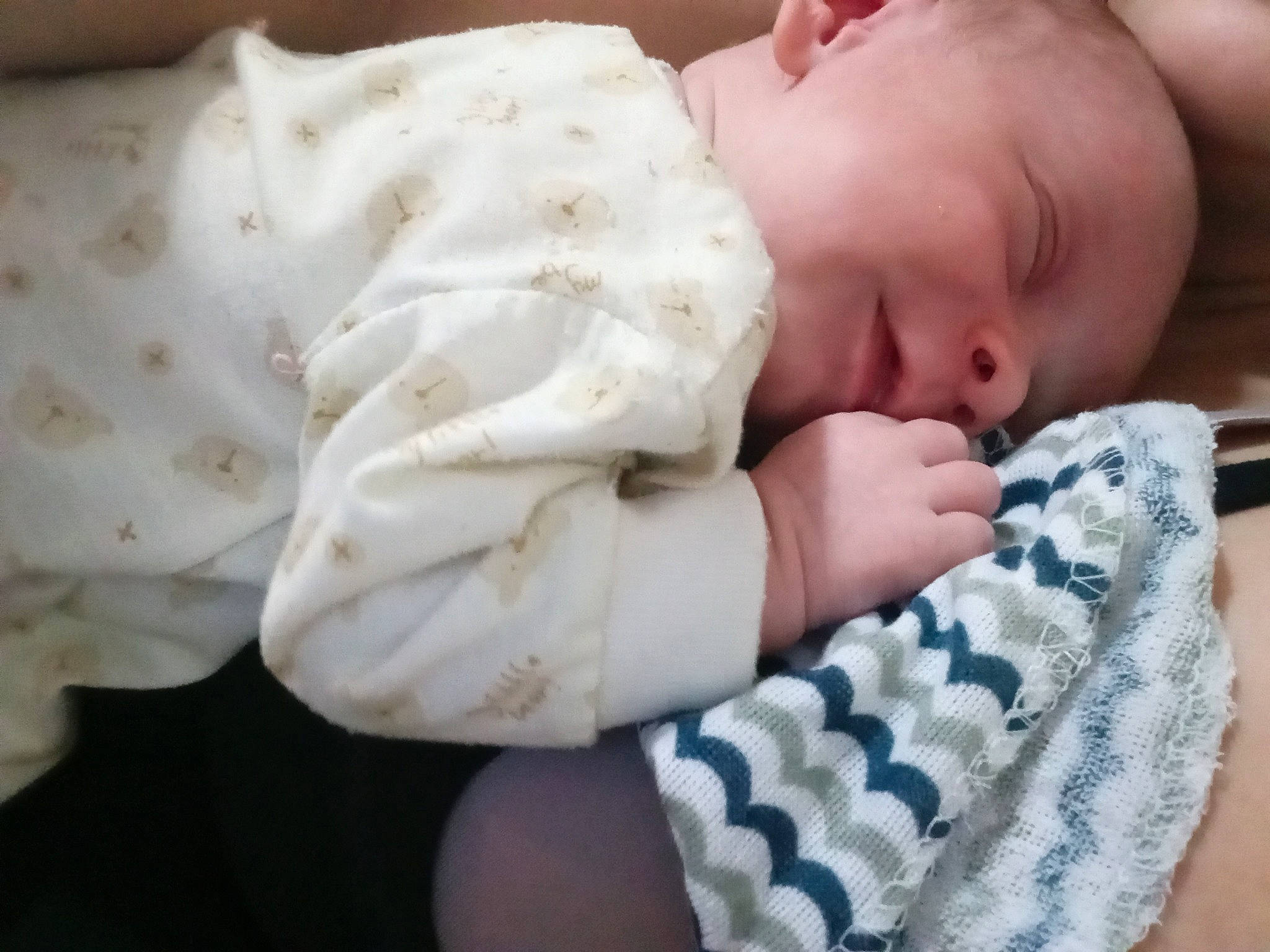 Carsen joined the competition — help win amazing prizes! baby, baby_products, baby_sleeping, baby_toddler_clothing, cheek, child, comfort, finger, gesture, human_body, linens, mouth, nail, nose, pattern, person, skin, sleeve, textile, thumb