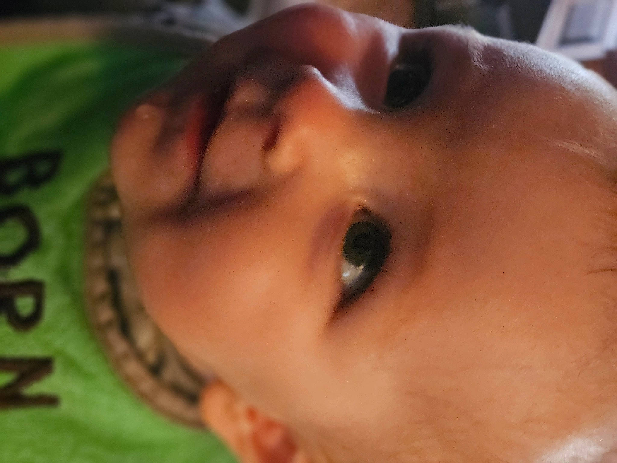 Demetrius is registered to the contest to win money with this photo: baby, bathing, black_hair, cheek, chest, child, close_up, eyelash, fun, grass, happy, iris, jaw, lip, nail, neck, nose, person, portrait_photography, smile