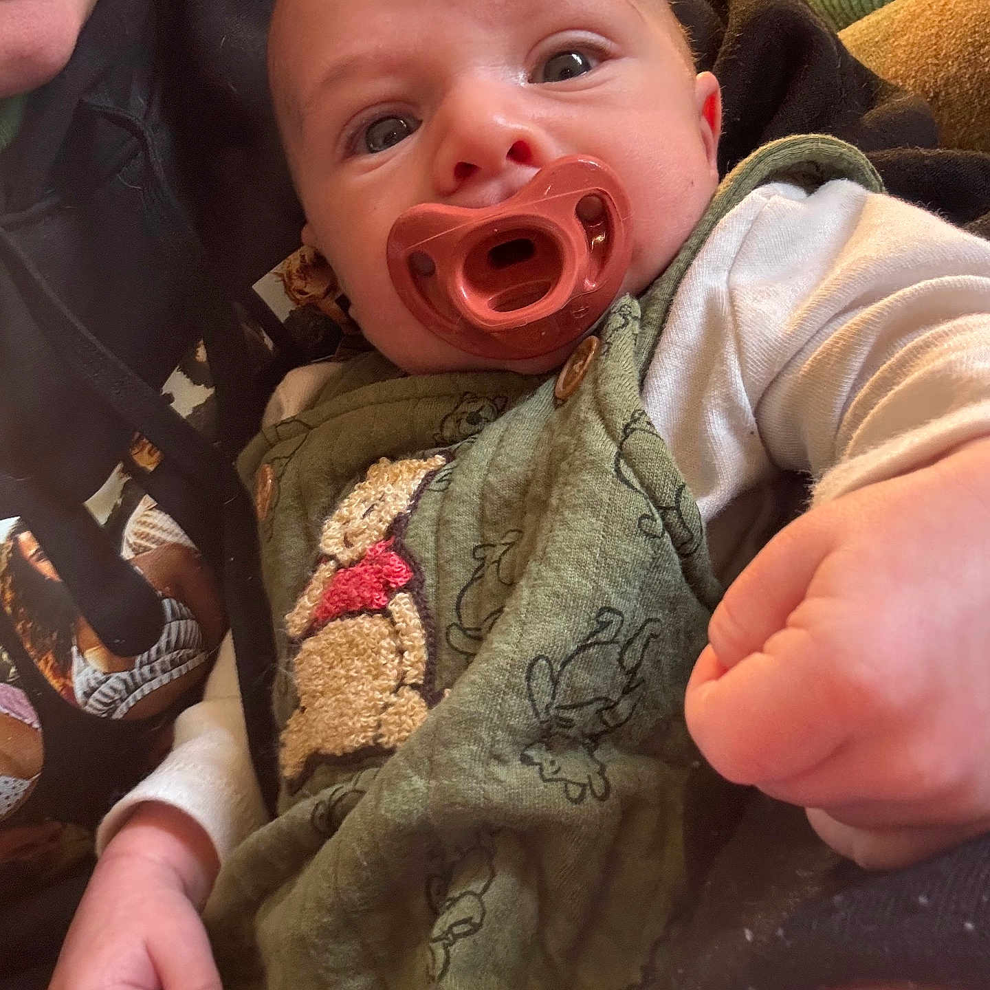 Michael joined the competition — help win amazing prizes! baby, bodypart, clothing, coat, couch, dress, face, finger, furniture, hand, happy, head, jacket, laughing, person, photography, portrait, quilt, t_shirt, yawning