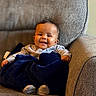 Kamari joined the competition — help win amazing prizes! baby, smile, blanket, chair, cozy, comfort, infant, happy, indoors, person, portrait, sitting, cute, soft, warm, clothing, footwear, relaxed, child, home