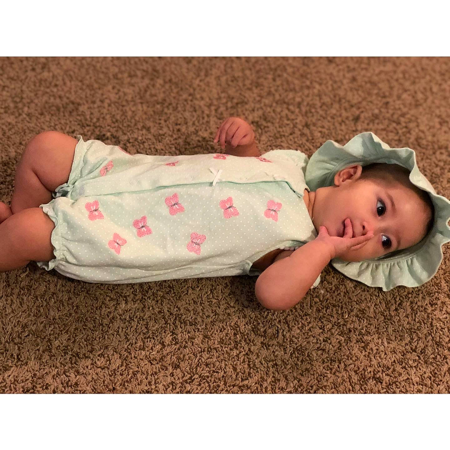 Cecelia joined the competition — help win amazing prizes! baby, baby_sleeping, beige, birth, child, comfort, ear, hand, head, headgear, nap, person, pink, play, product, sleep, toddler, tummy_time