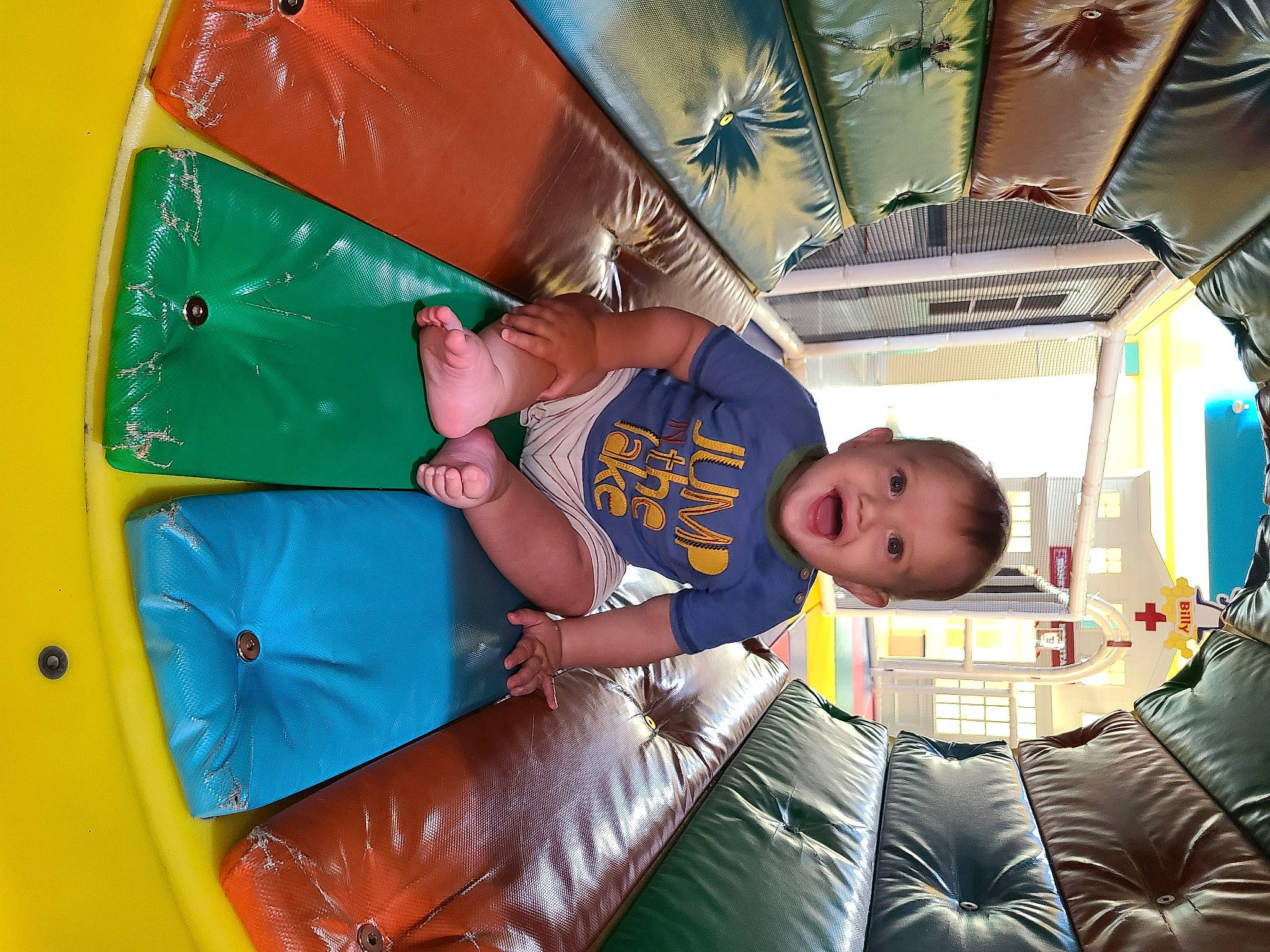 Samuel joined the competition — help win amazing prizes! child, fun, games, green, happy, inflatable, leisure, outdoor_play_equipment, person, photograph, plastic, play, recreation, shorts, smile, snapshot, t_shirt, toddler, travel, vacation