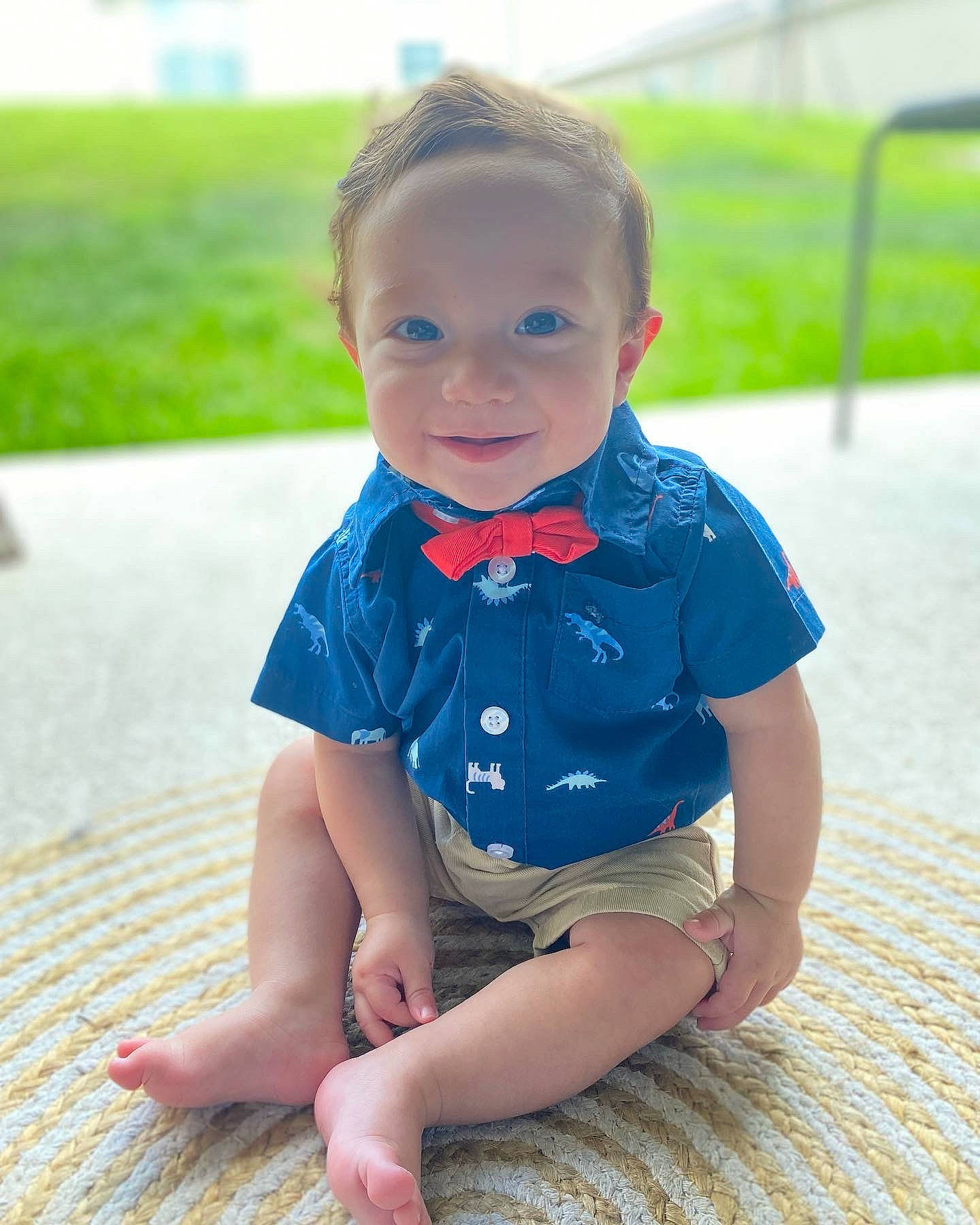 Thiago joined the competition — help win amazing prizes! baby, baby_toddler_clothing, barefoot, beauty, child, electric_blue, flooring, fun, grass, happy, human_leg, iris, leg, leisure, person, skin, sleeve, smile, summer, thigh