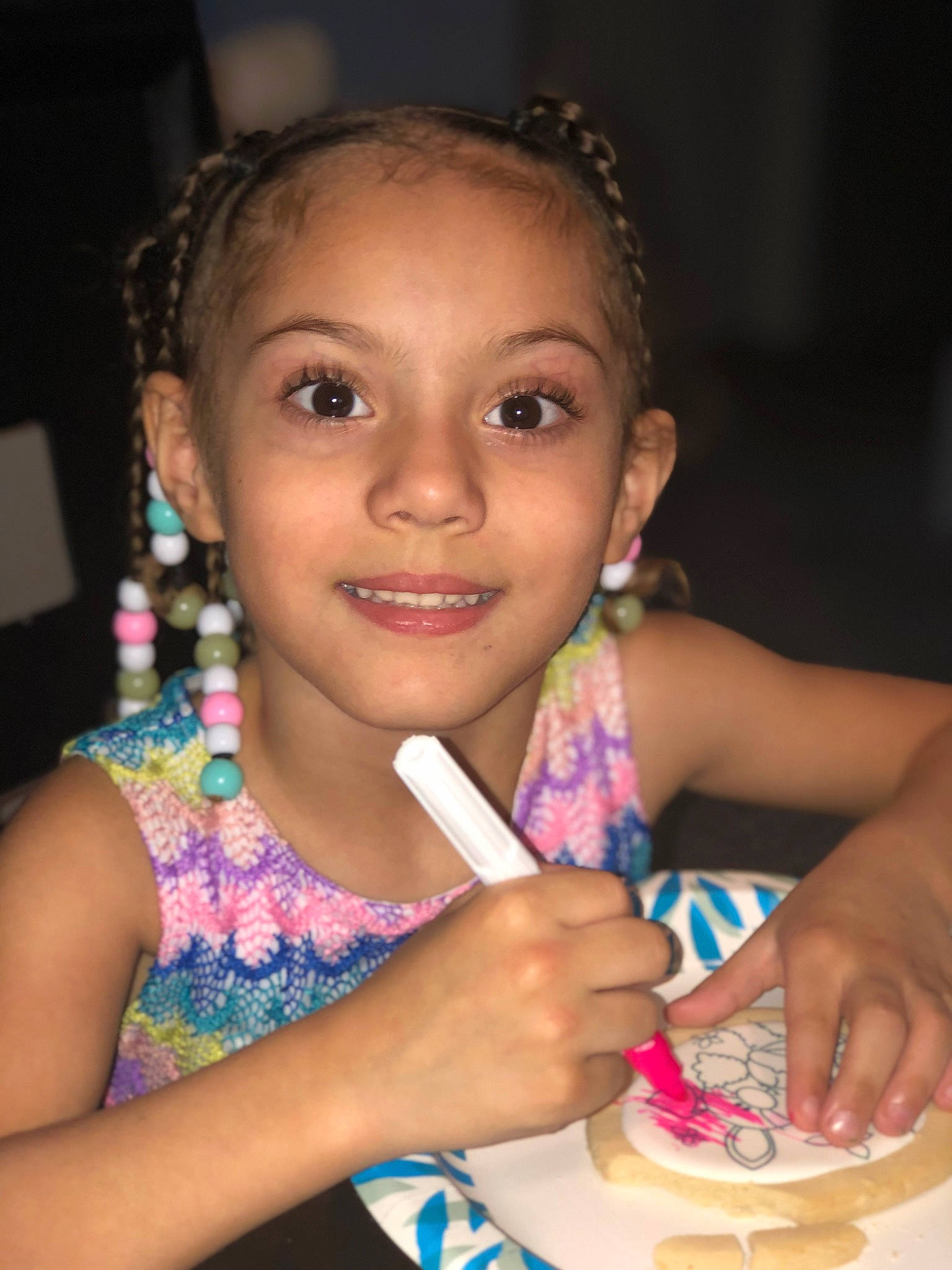 Attianna is registered to the contest to win money with this photo: beauty, black_hair, child, dessert, event, eye, eyebrow, eyelash, fashion, finger, food, fun, hand, happy, human, joy, lip, nail, person, skin