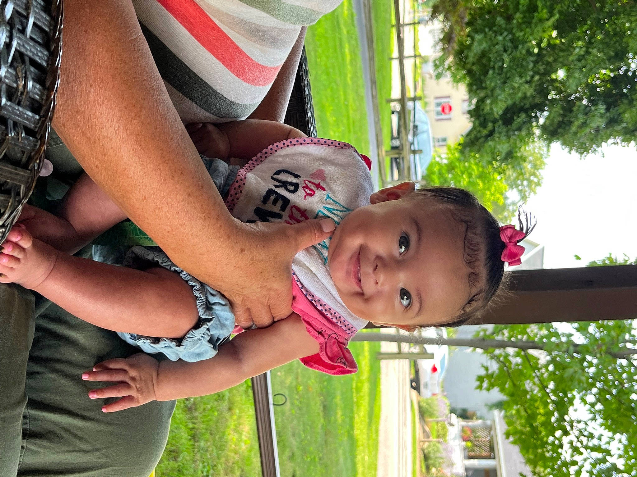 Essence is registered to the contest to win money with this photo: baby, chest, child, folk_instrument, fun, grass, green, happy, joy, leisure, musical_instrument, people_in_nature, person, plant, recreation, sky, smile, summer, toddler, tree