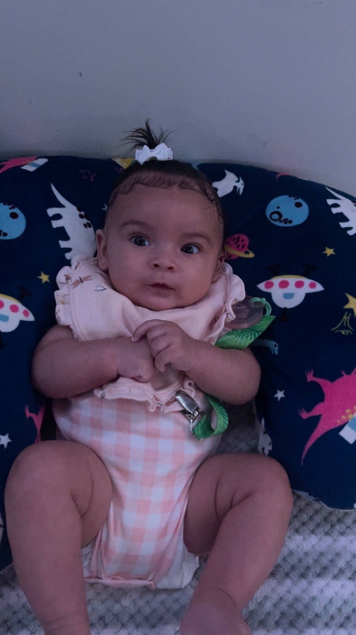 Essence joined the competition — help win amazing prizes! baby, baby_toddler_clothing, cheek, eye, face, facial_expression, fun, hairstyle, happy, head, iris, person, pink, product, purple, skin, sleeve, smile, textile, thigh