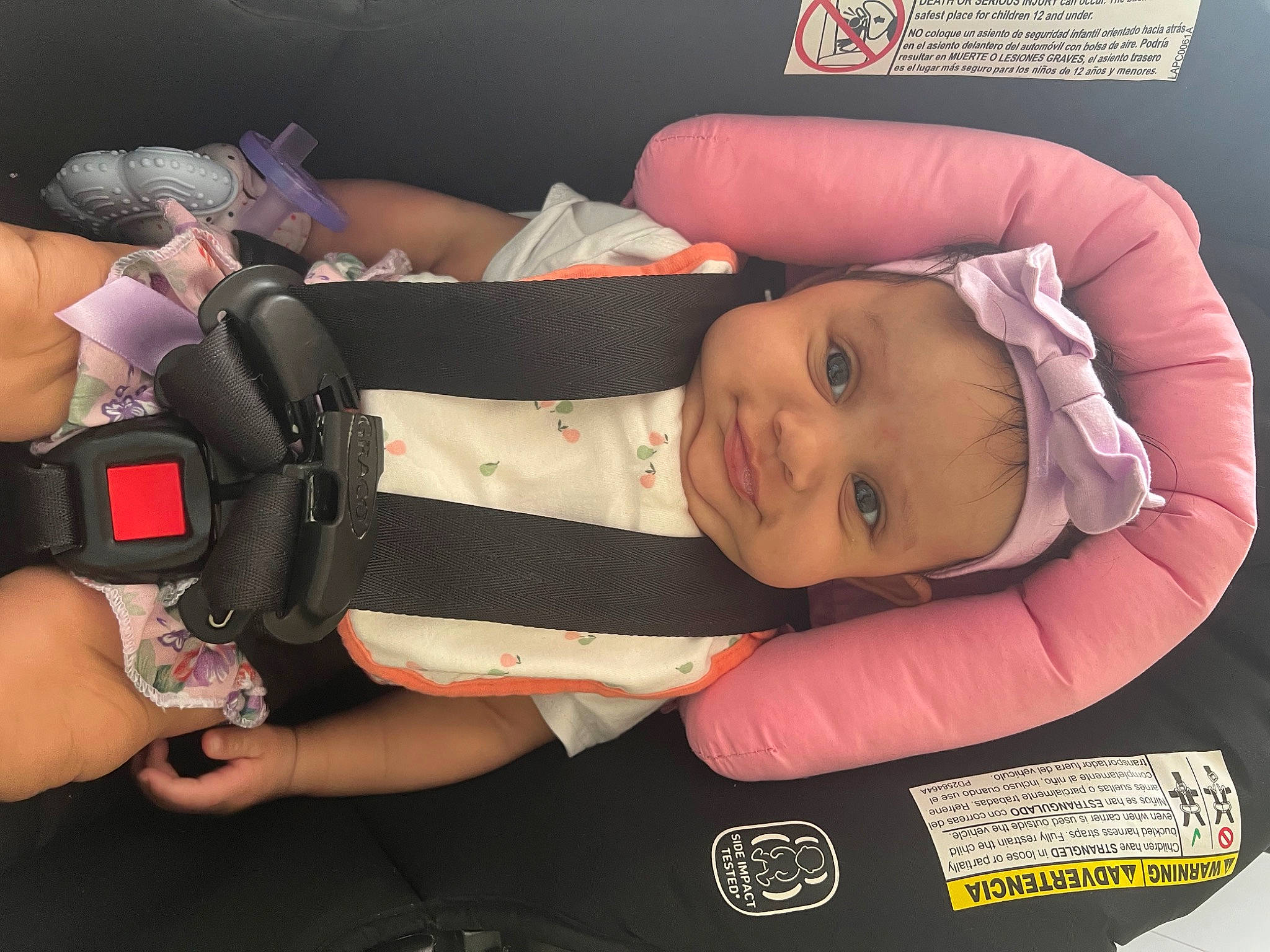 Lucia joined the competition — help win amazing prizes! baby, baby_carriage, baby_products, baby_toddler_clothing, camera, cheek, child, comfort, finger, hairstyle, hand, headwear, human_body, mouth, person, product, single_lens_reflex_camera, skin, thigh, thumb