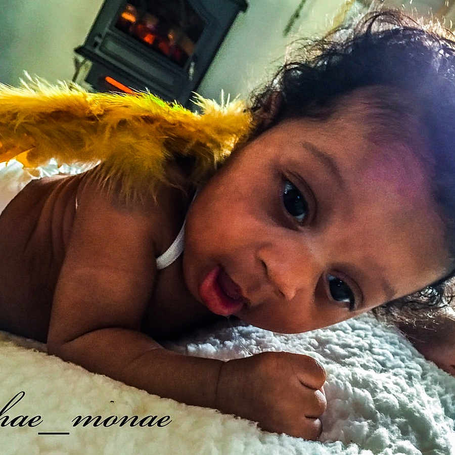 Sashae is registered to the contest to win money with this photo: baby, black_hair, child, ear, eye, face, fun, happy, head, human, person, photography, smile, toddler