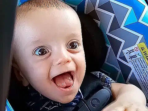 Maliki is registered to the contest to win money with this photo: art, baby, blue, cheek, child, close_up, eyebrow, eyelash, flash_photography, gesture, happy, iris, jaw, mouth, nose, person, photograph, skin, smile, snapshot