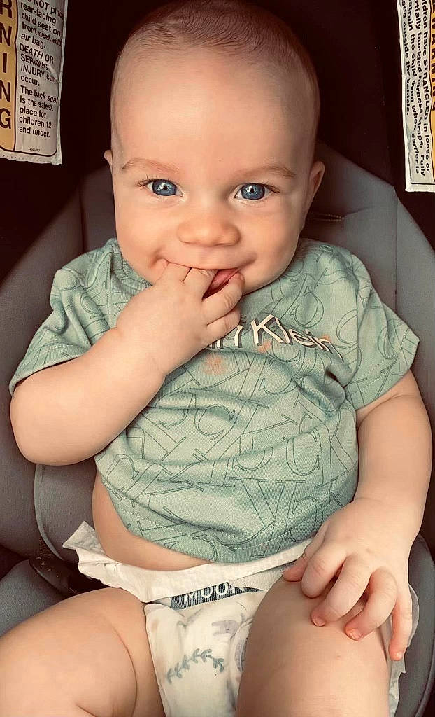 Kaison joined the competition — help win amazing prizes! arm, baby_toddler_clothing, cheek, chin, eye, facial_expression, hair, hand, head, human_body, joy, lip, mouth, muscle, neck, nose, organ, person, skin, sleeve