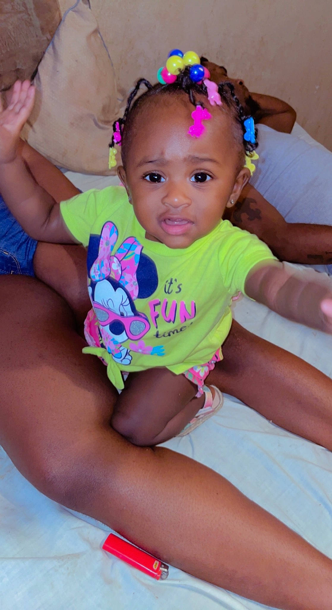 Kulture joined the competition — help win amazing prizes! baby, baby_toddler_clothing, cheek, child, face, finger, fun, hairstyle, happy, head, iris, magenta, mouth, person, pink, purple, skin, textile, thigh, toddler