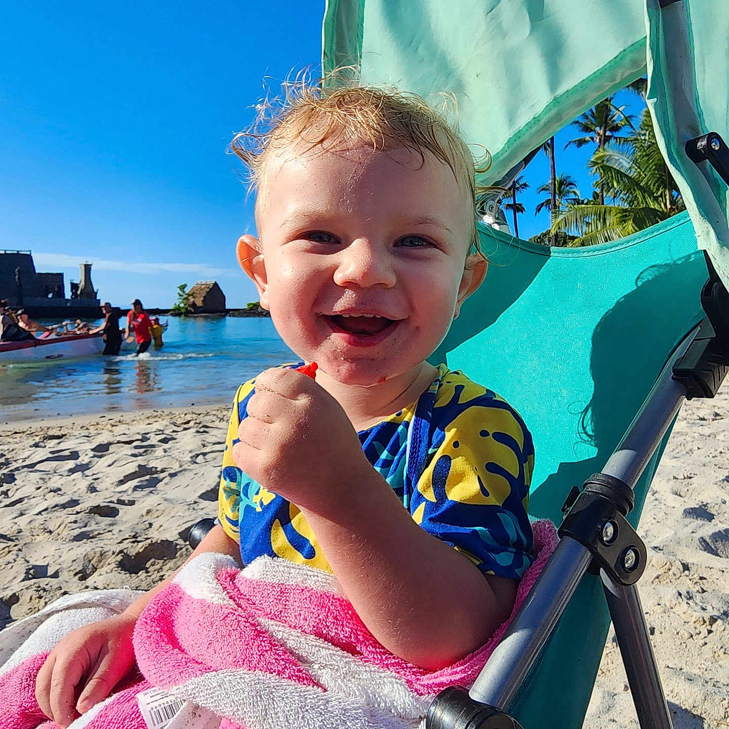 Nyx joined the competition — help win amazing prizes! architecture, baby, beach, building, coast, face, furniture, happy, head, nature, outdoors, person, photography, portrait, sea, shelter, shoreline, smile, summer, water