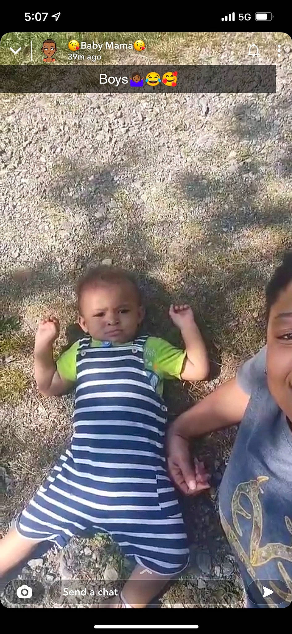 Israel is registered to the contest to win money with this photo: arm, baby_toddler_clothing, eye, face, facial_expression, finger, fun, gesture, grass, hair, happy, head, leaf, nature, people_in_nature, person, photograph, skin, smile, summer