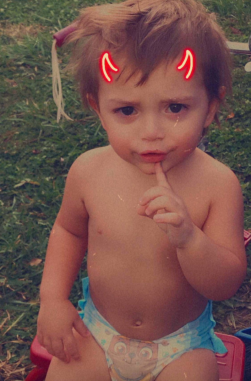 Hunter joined the competition — help win amazing prizes! baby_toddler_clothing, cheek, chest, eye, fun, grass, hair, hairstyle, happy, head, lip, neck, people_in_nature, person, plant, skin, swimwear, thigh, thumb, toddler