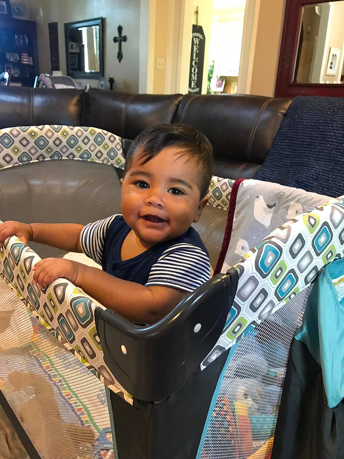 Liam is registered to the contest to win money with this photo: baby, baby_products, child, person, product, smile, toddler