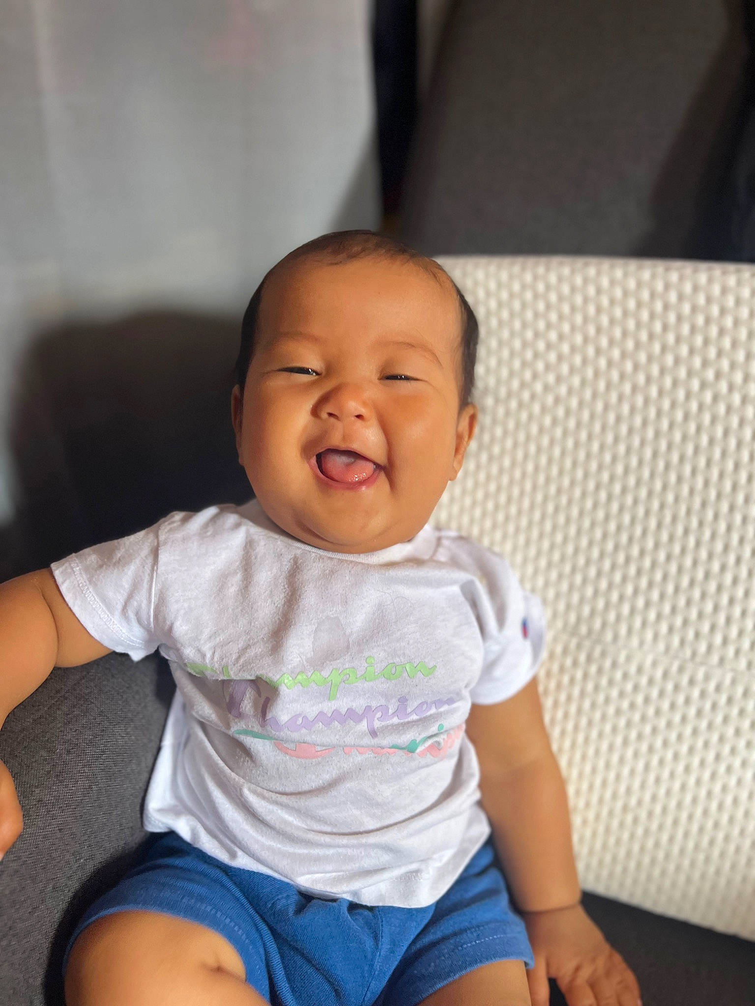 Carlo joined the competition — help win amazing prizes! baby, baby_toddler_clothing, cheek, chin, eye, face, finger, hair, hand, happy, head, human_body, mouth, neck, person, shoulder, skin, sleeve, smile, thigh
