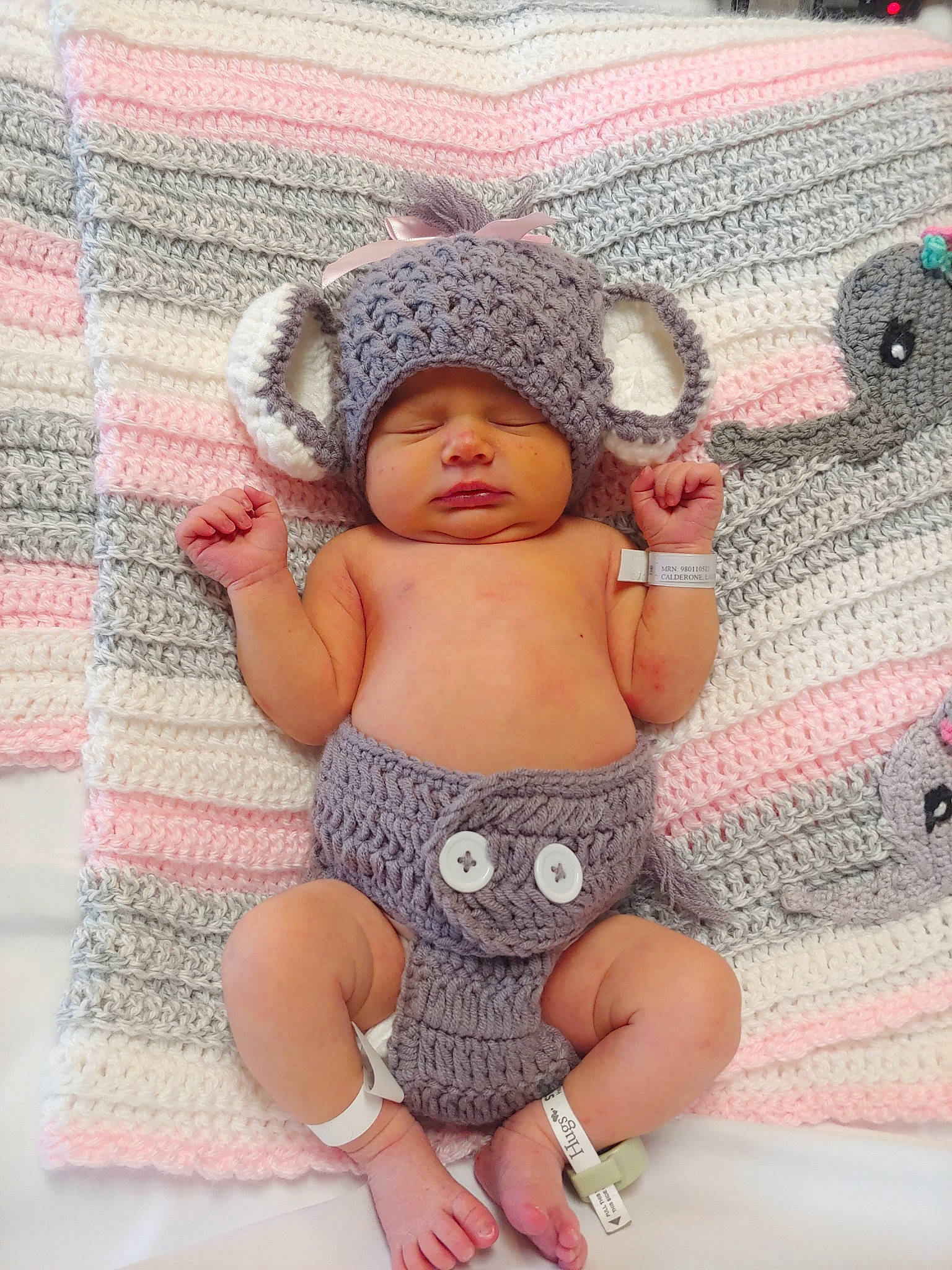 Emmalina is registered to the contest to win money with this photo: art, baby, beanie, bonnet, cap, child, crochet, headgear, headwear, knit_cap, knitting, pattern, person, pink, toddler, wool