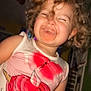 baby, bodypart, clothing, cream, crying, dessert, dress, face, food, happy, head, icecream, laughing, mouth, person, photography, portrait, sad, smile, t_shirt