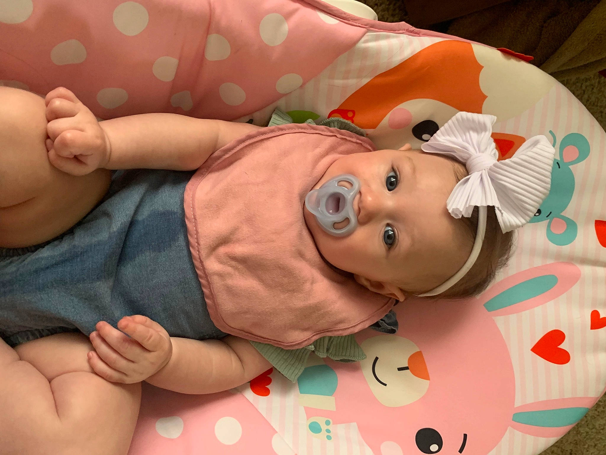 Brynn joined the competition — help win amazing prizes! abdomen, baby, baby_products, baby_toddler_clothing, cheek, chest, child, comfort, elbow, finger, gesture, happy, linens, mouth, nail, person, skin, smile, stomach, thumb