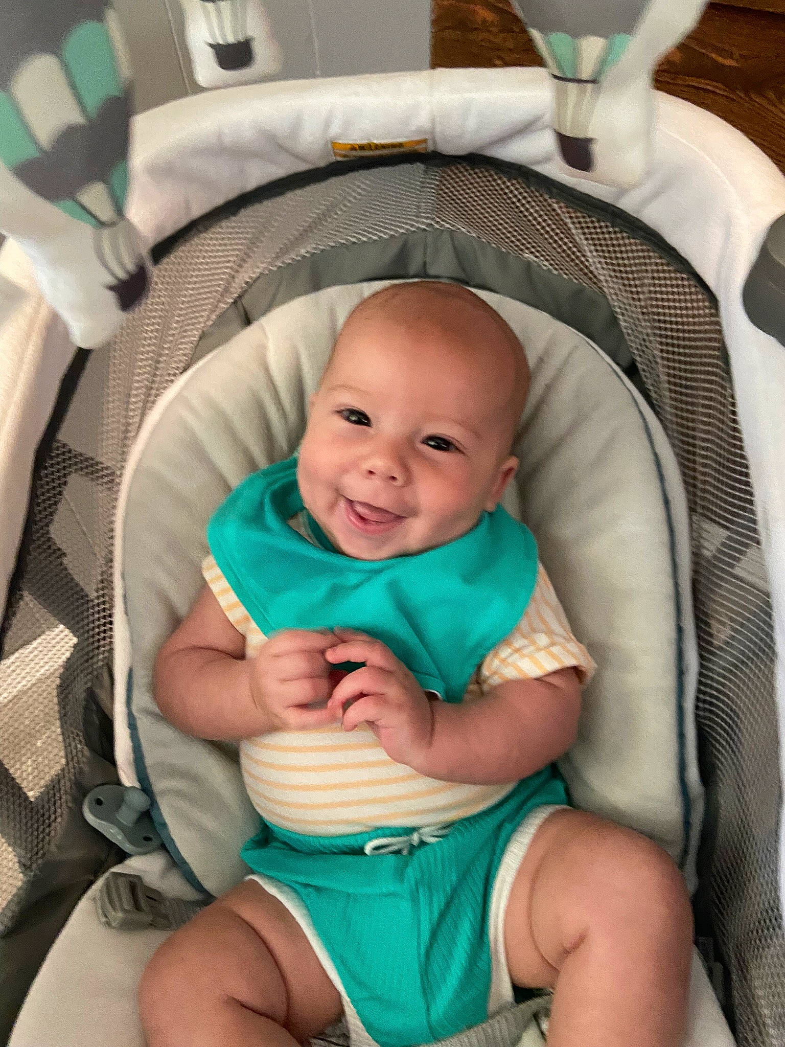 Layton joined the competition — help win amazing prizes! baby, baby_carriage, baby_products, beauty, chair, cheek, child, comfort, eye, finger, green, happy, joy, person, photograph, product, seat_belt, smile, thigh, thumb
