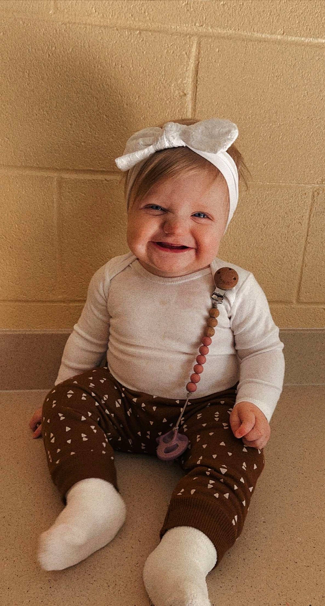 Jaycee joined the competition — help win amazing prizes! baby, baby_toddler_clothing, beauty, cap, face, happy, head, headgear, human_body, joy, knee, pattern, person, pink, shorts, skin, sleeve, smile, snapshot, t_shirt