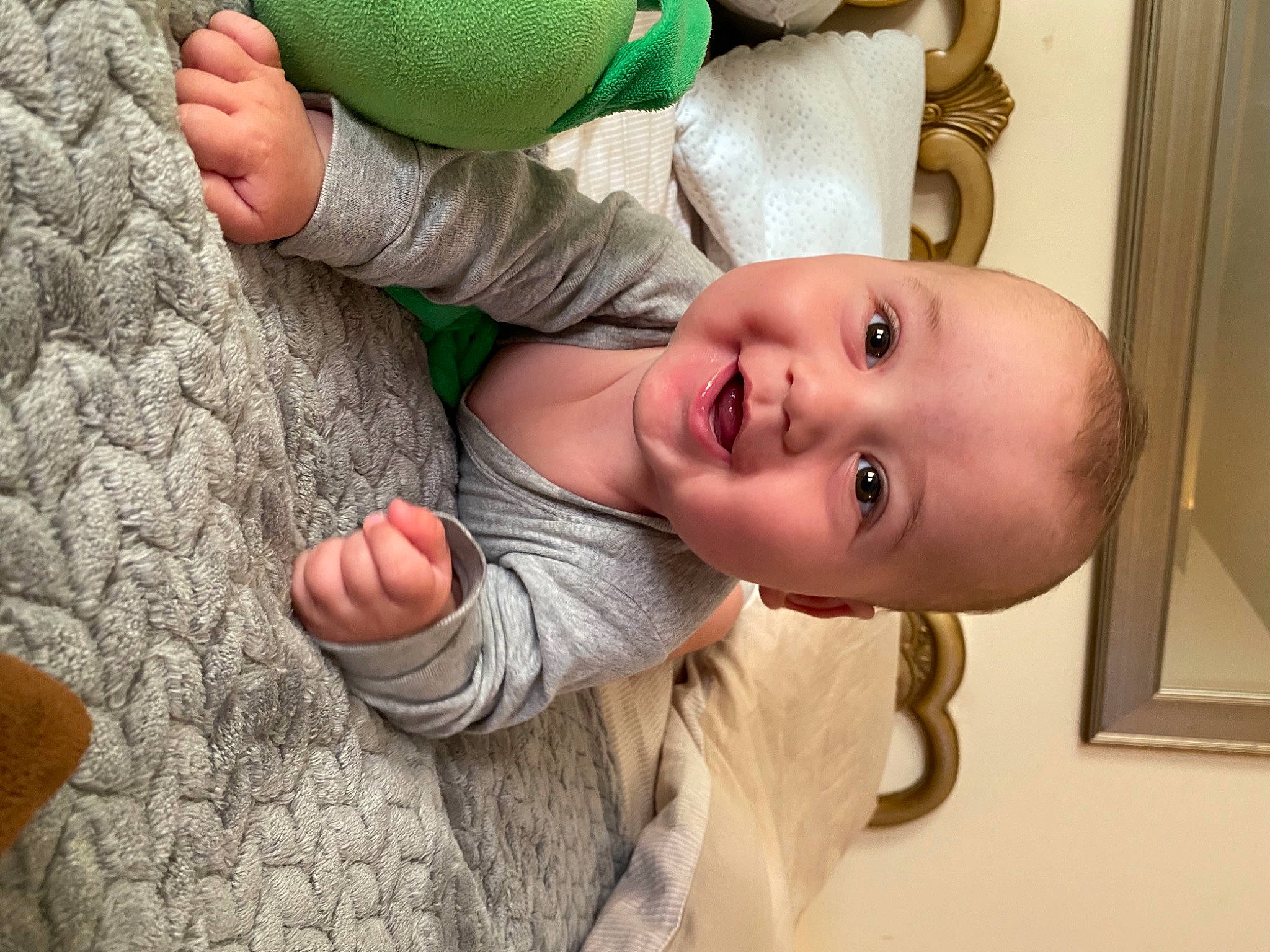 Bane joined the competition — help win amazing prizes! baby, baby_toddler_clothing, comfort, dress, eye, finger, gesture, grass, hand, happy, human_body, joy, leg, mammal, mouth, nose, person, skin, smile, thumb