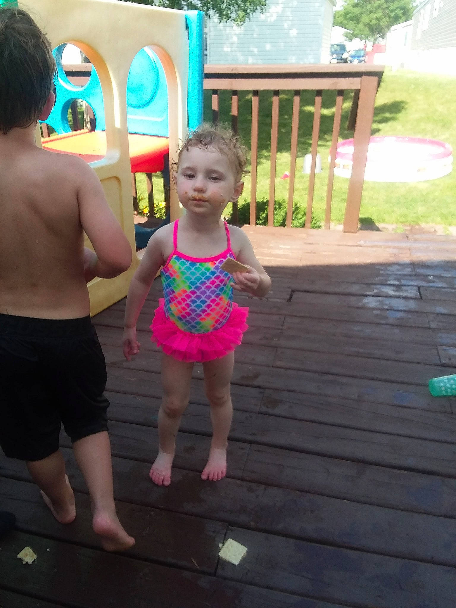 Mya Rote is registered to the contest to win money with this photo: barefoot, child, fun, leisure, person, play, recreation, smile, summer, toddler, vacation