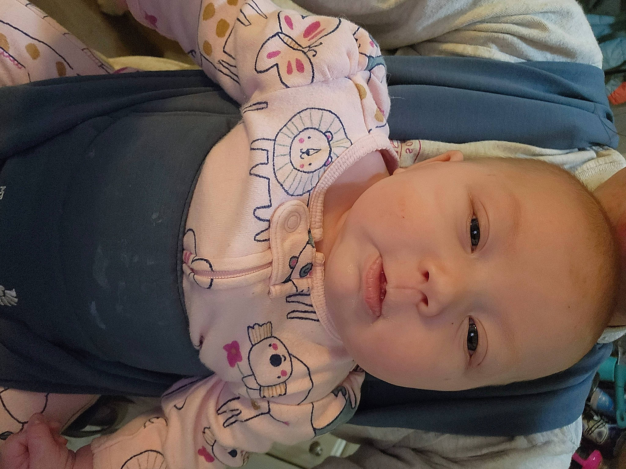 Skylar is registered to the contest to win money with this photo: baby, baby_toddler_clothing, cheek, chest, child, chin, comfort, cool, elbow, eye, eyebrow, eyelash, headgear, human_body, lip, mouth, neck, person, skin, sleeve