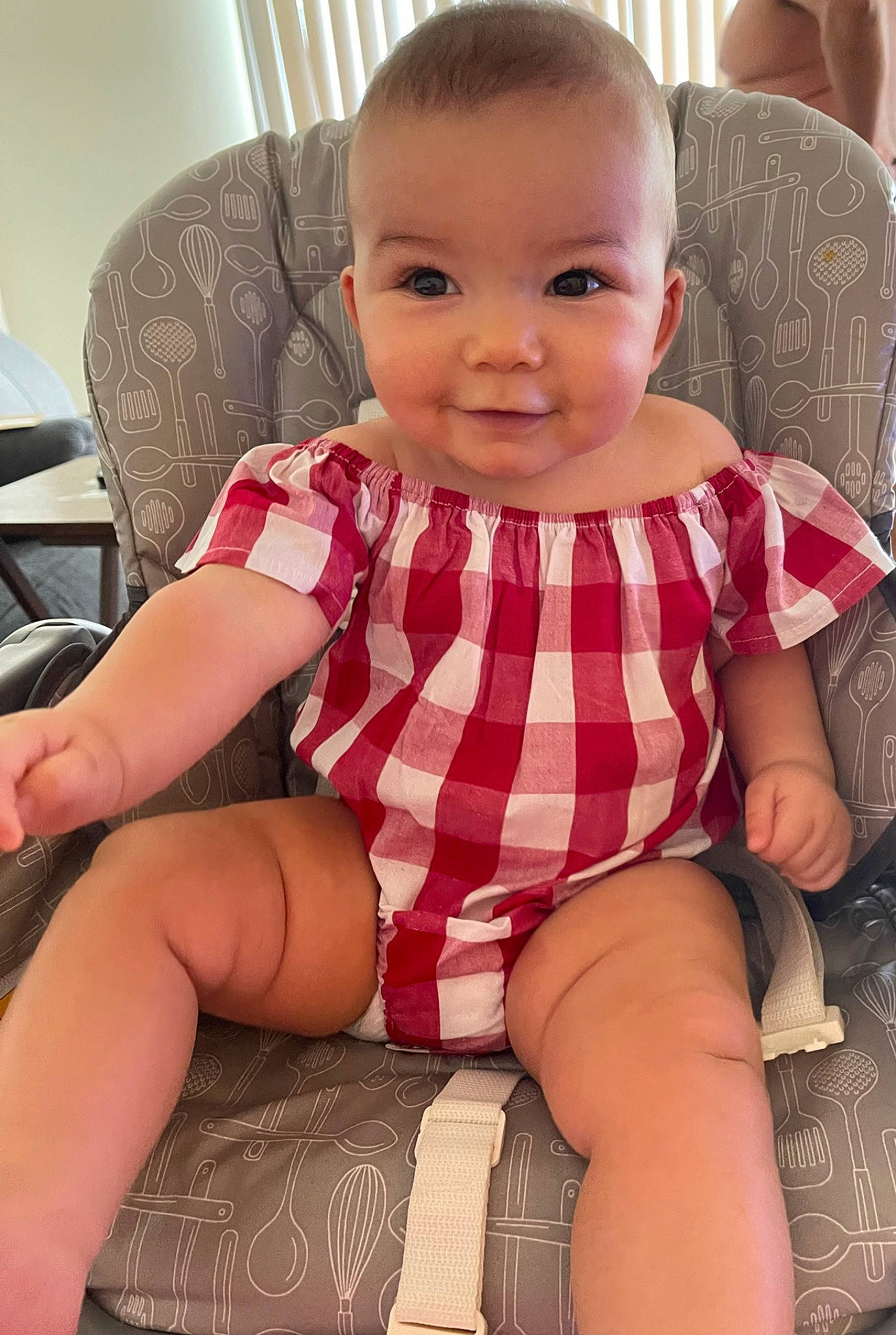 Kylah joined the competition — help win amazing prizes! baby_toddler_clothing, cheek, eye, facial_expression, finger, hair, hairstyle, head, human_body, iris, joint, joy, lap, neck, organ, person, shoulder, skin, sleeve, smile