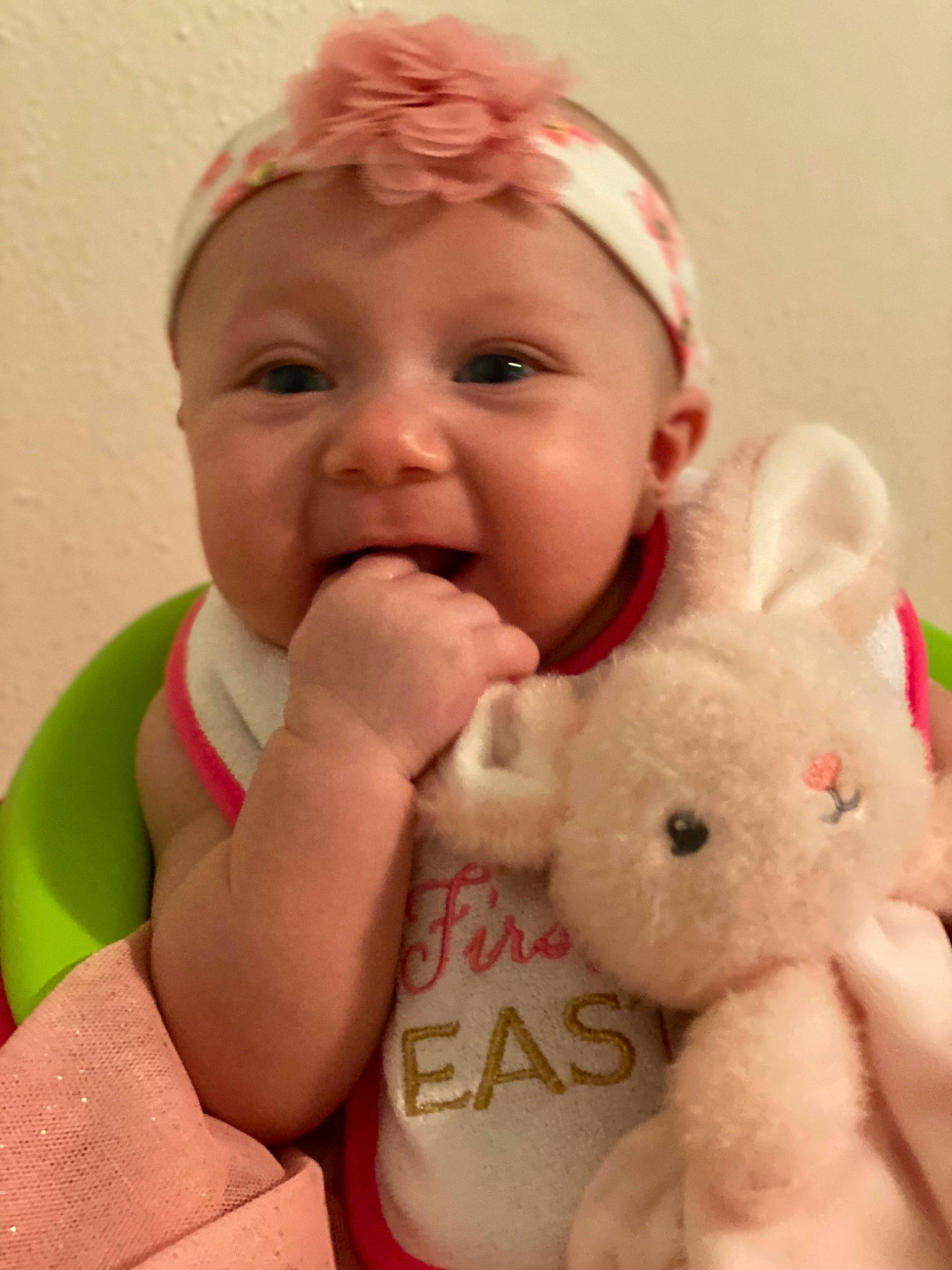 Royaltie joined the competition — help win amazing prizes! baby, baby_toddler_clothing, cheek, child, finger, gesture, happy, head, headwear, lip, mouth, nail, nose, person, pink, skin, stuffed_toy, sweetness, teddy_bear, thumb