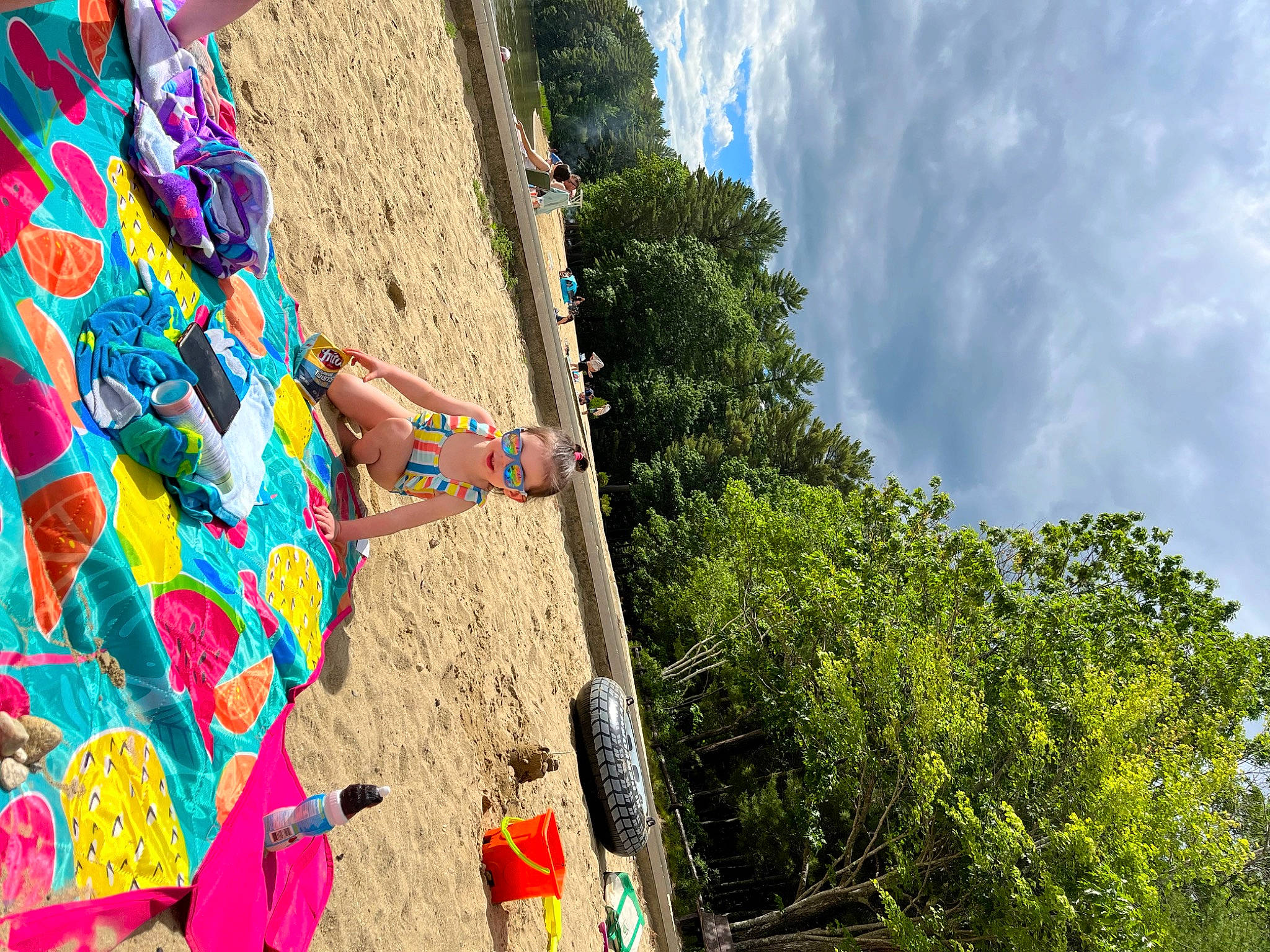 Eleanora is registered to the contest to win money with this photo: adventure, azure, climbing, cloud, daytime, facade, fun, grass, human_leg, landscape, leisure, natural_environment, people_in_nature, person, plant, recreation, rock, sky, sport_climbing, tree