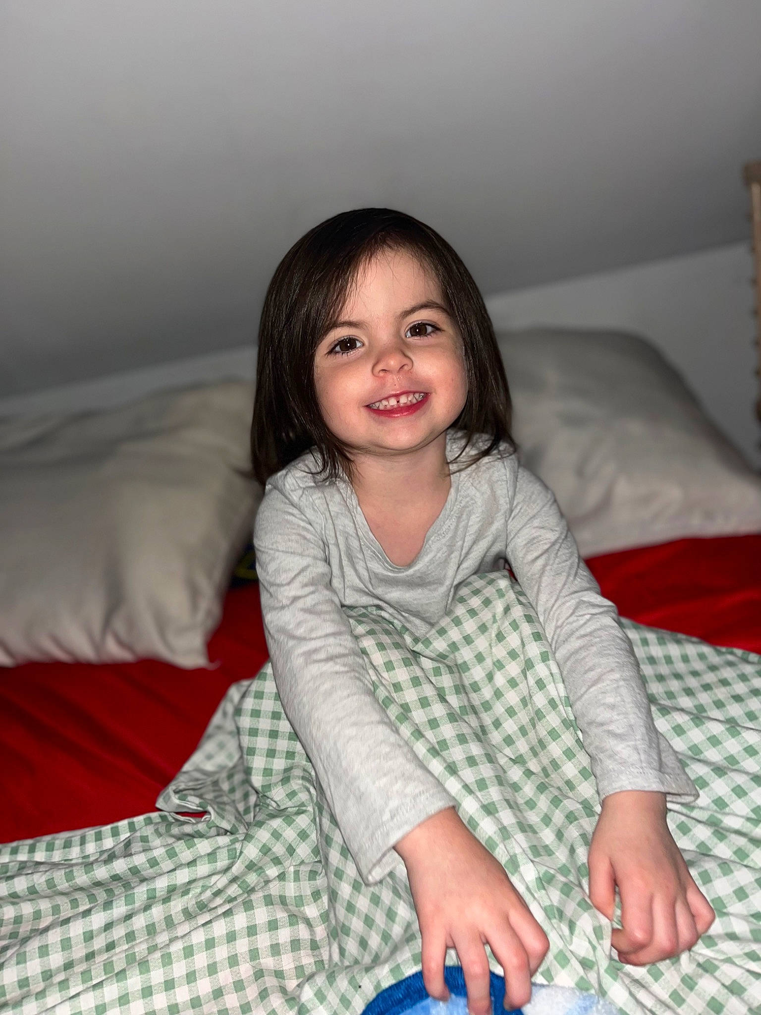 Eleanora is registered to the contest to win money with this photo: baby_toddler_clothing, beauty, black_hair, comfort, couch, finger, flash_photography, flooring, fun, happy, head, human_leg, iris, joy, linens, organ, person, sitting, skin, sleeve